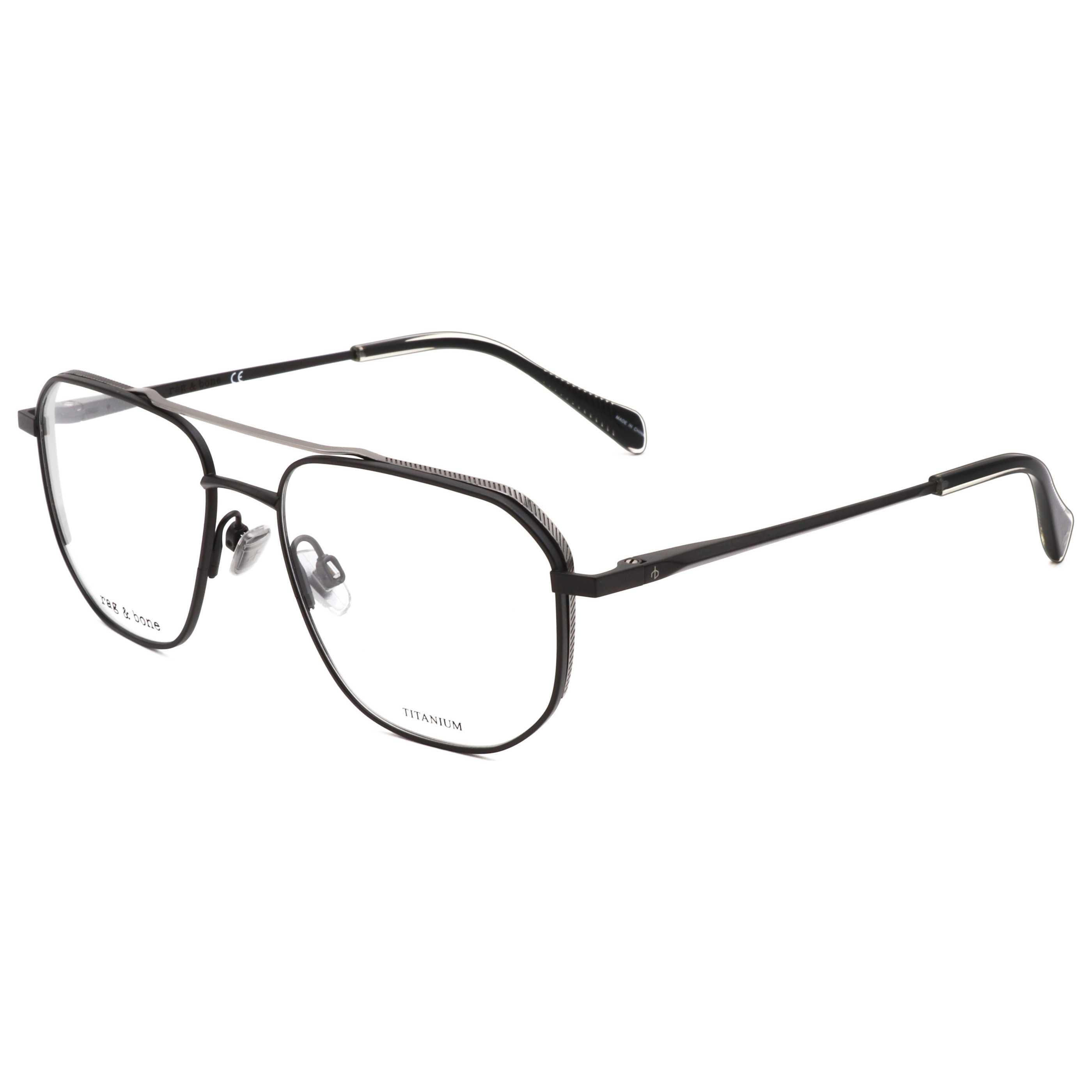 Rag & Bone Men's 53mm Black Eyeglasses RNB7044-807-53