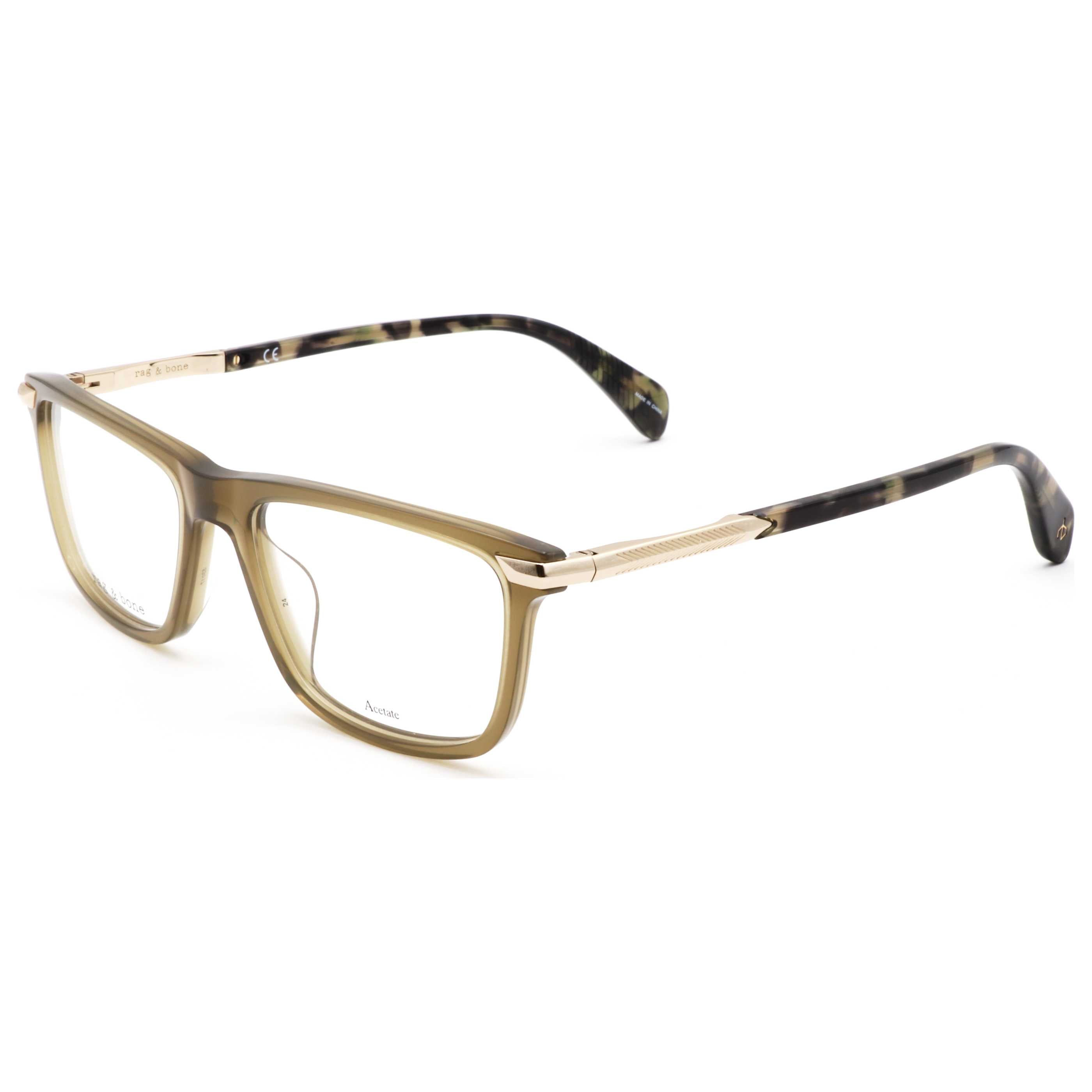Rag & Bone Men's 53mm Olive Eyeglasses RNB7047-4C3-53