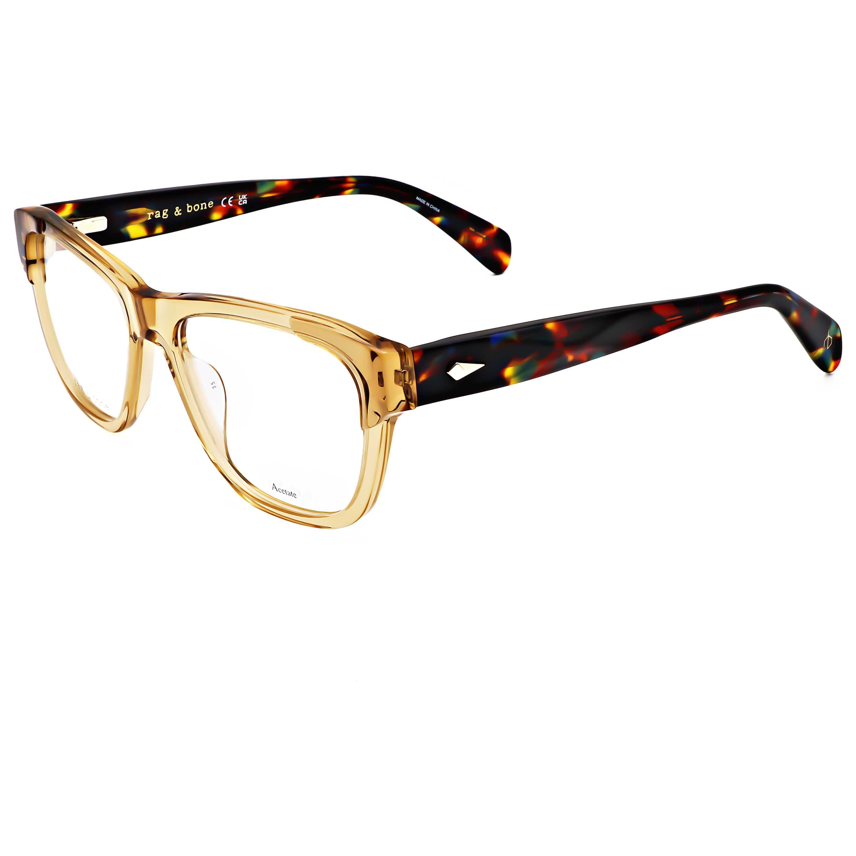 Rag & Bone Men's 55 mm Brown Eyeglasses RNB7061-G-09Q-55