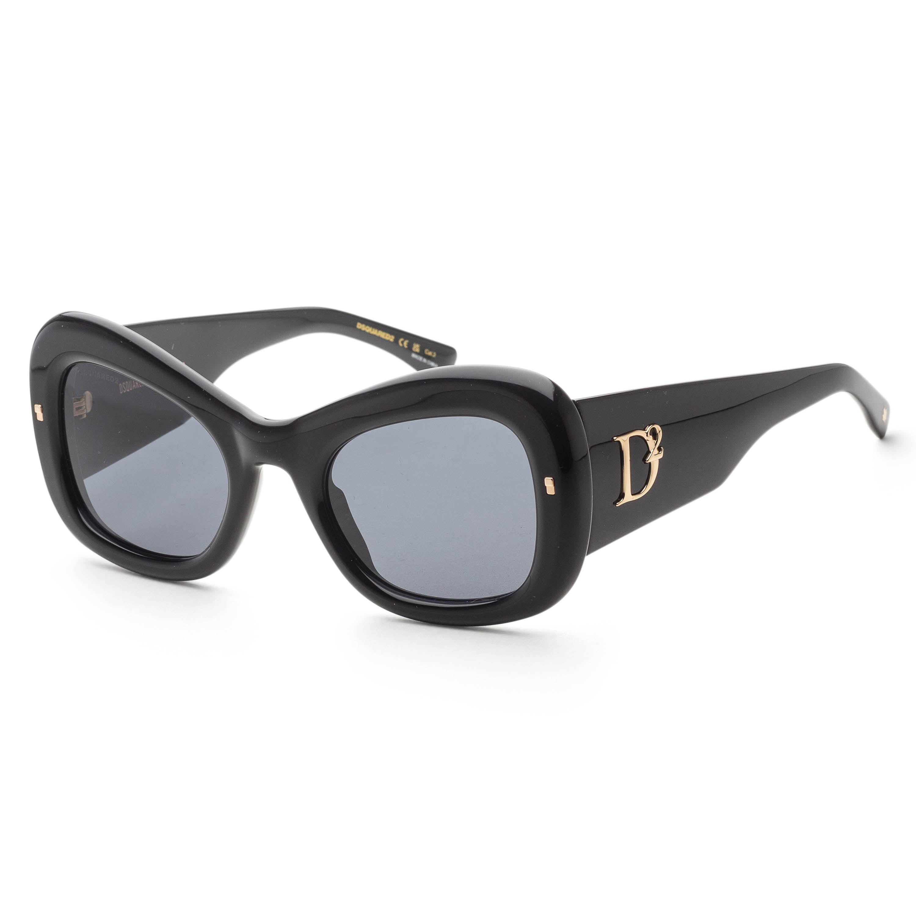 Dsquared2 Women's 54 mm Black Gold Sunglasses D20137S-02M2-IR