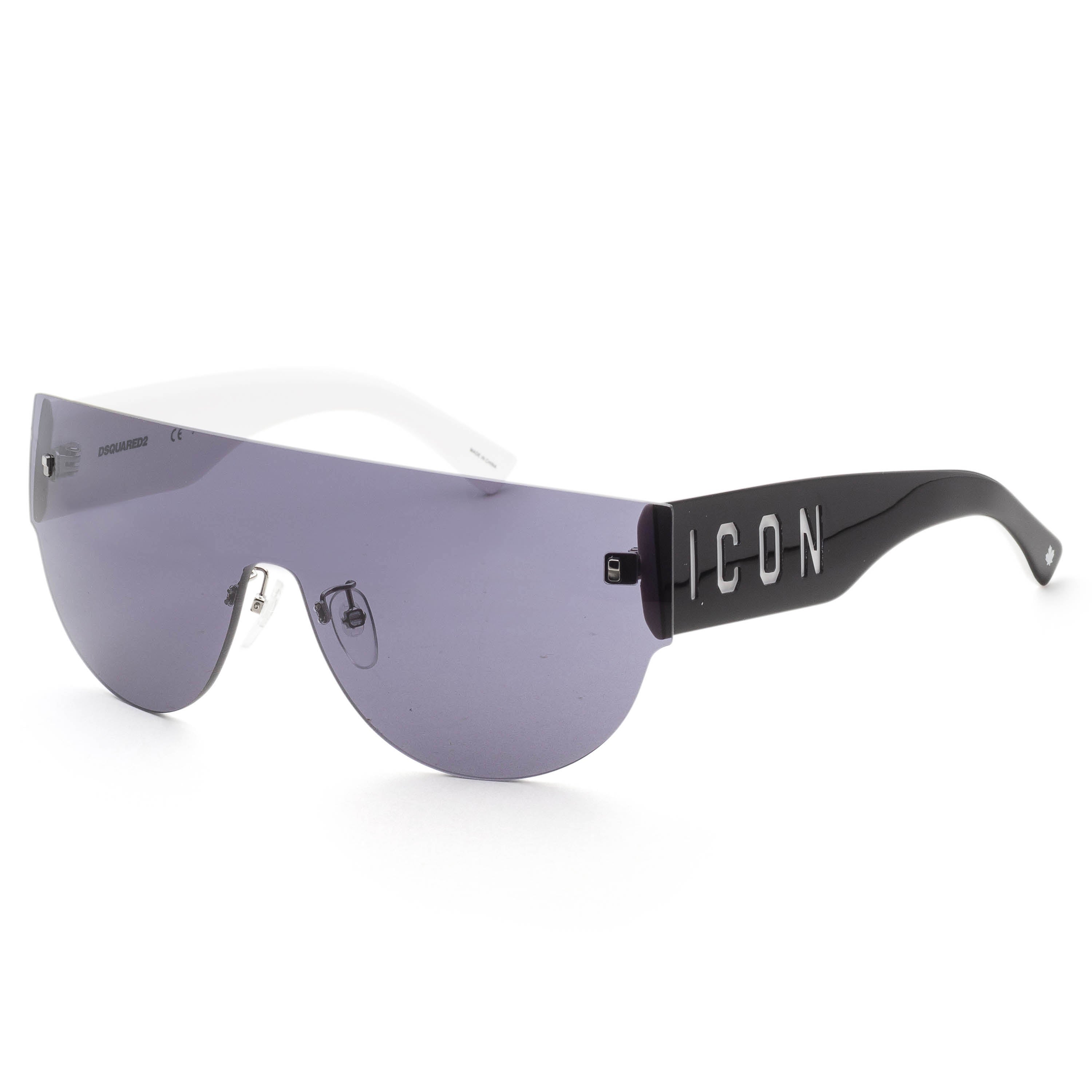 Dsquared2 Men's 99mm Black Whte Sunglasses ICON0002S-080S-IR