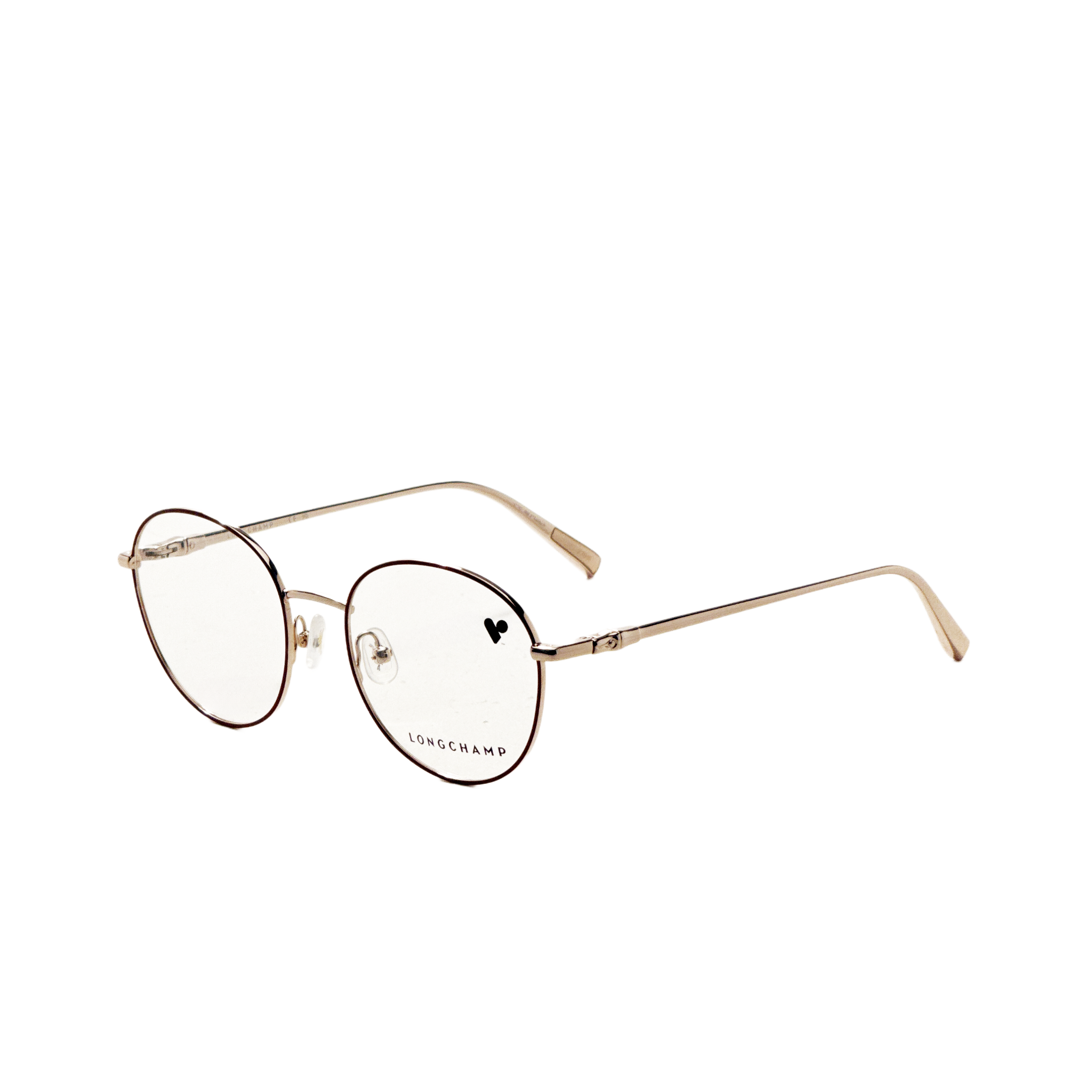 Longchamp Women's 50mm Rose Gold Burgundy Eyeglasses LO2160-772
