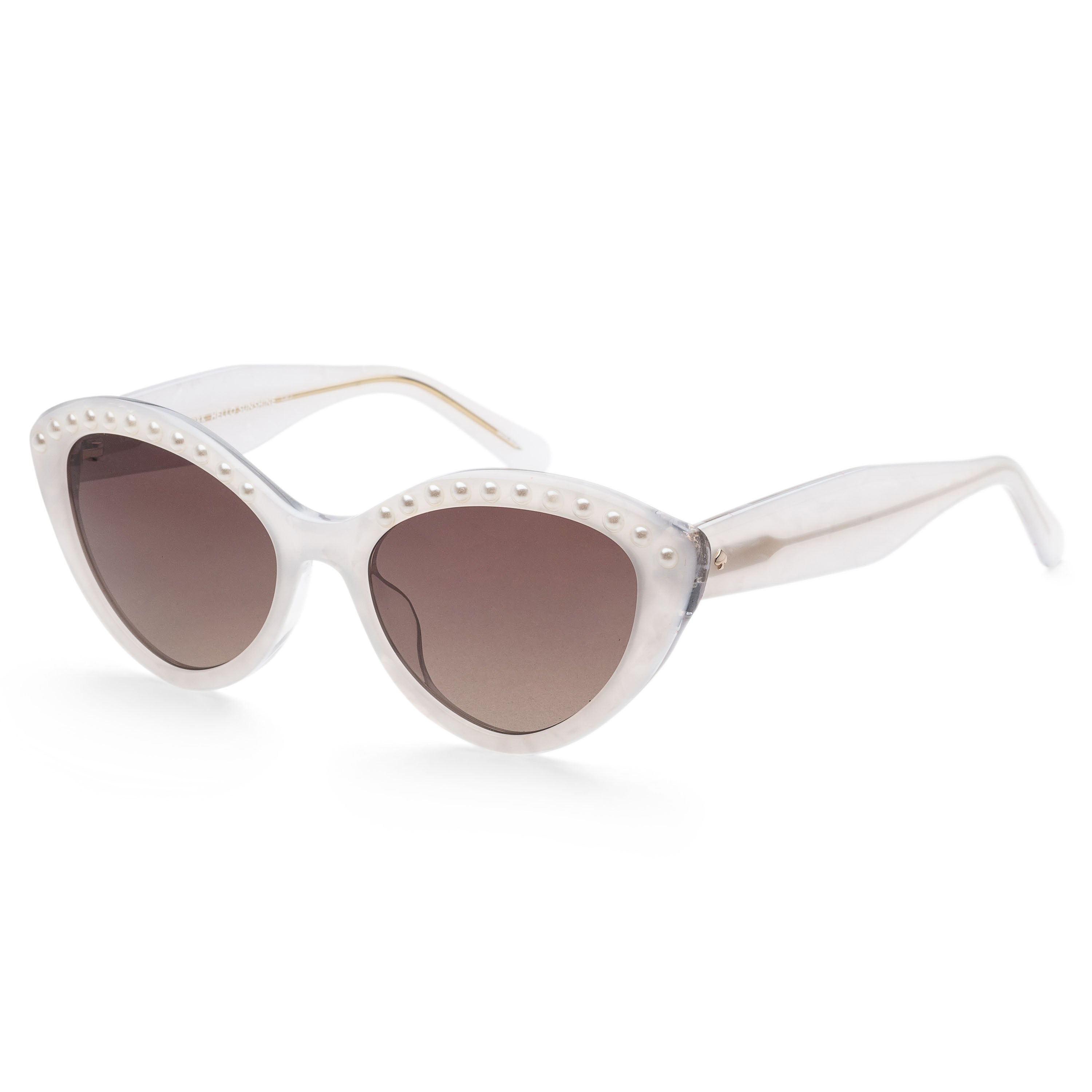 Kate Spade Women's Juni 55mm White Sunglasses JUNI-G-SPEARL-VK6-55