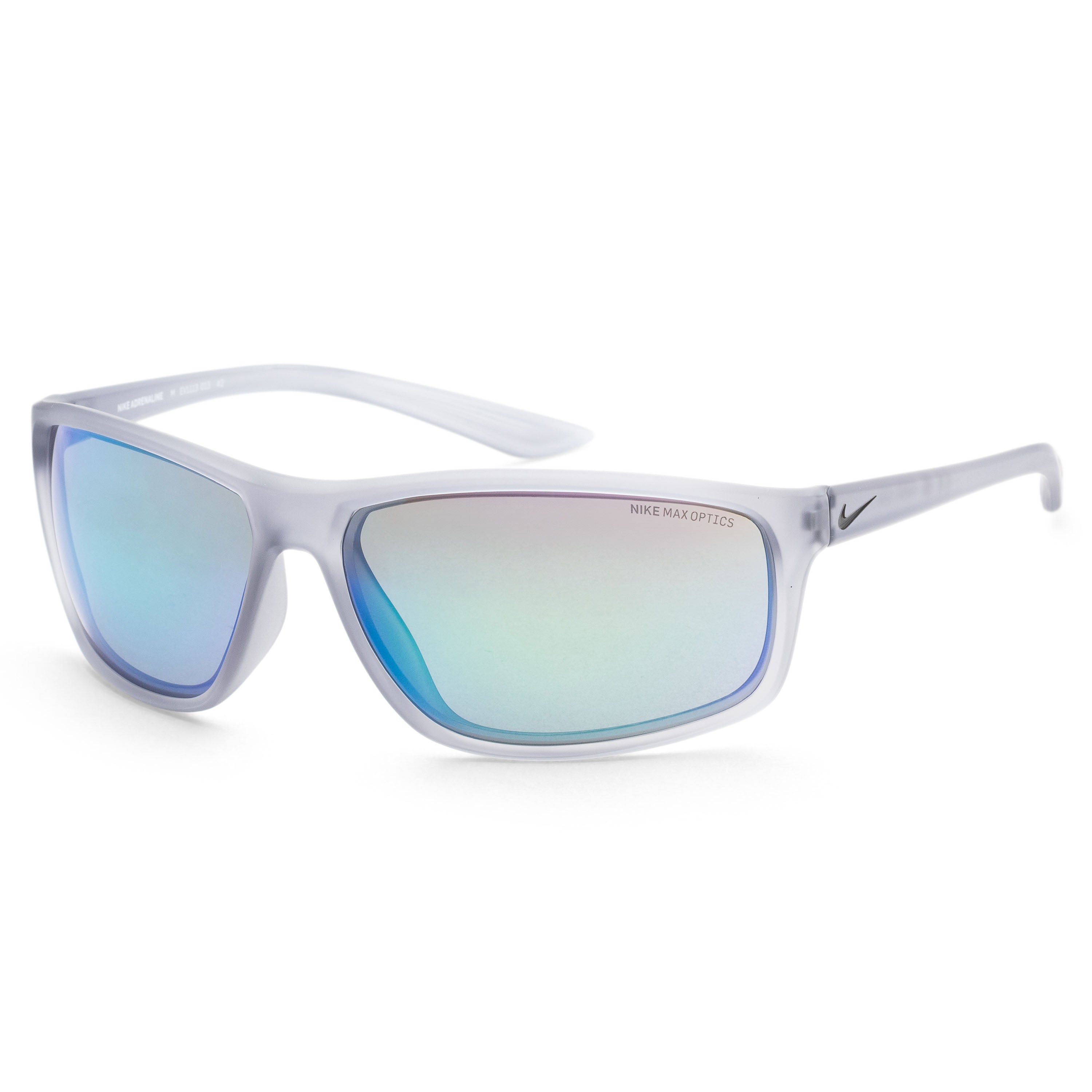 Nike Men's Adrenaline 66mm Matte Wolf Grey Sunglasses EV1113-013