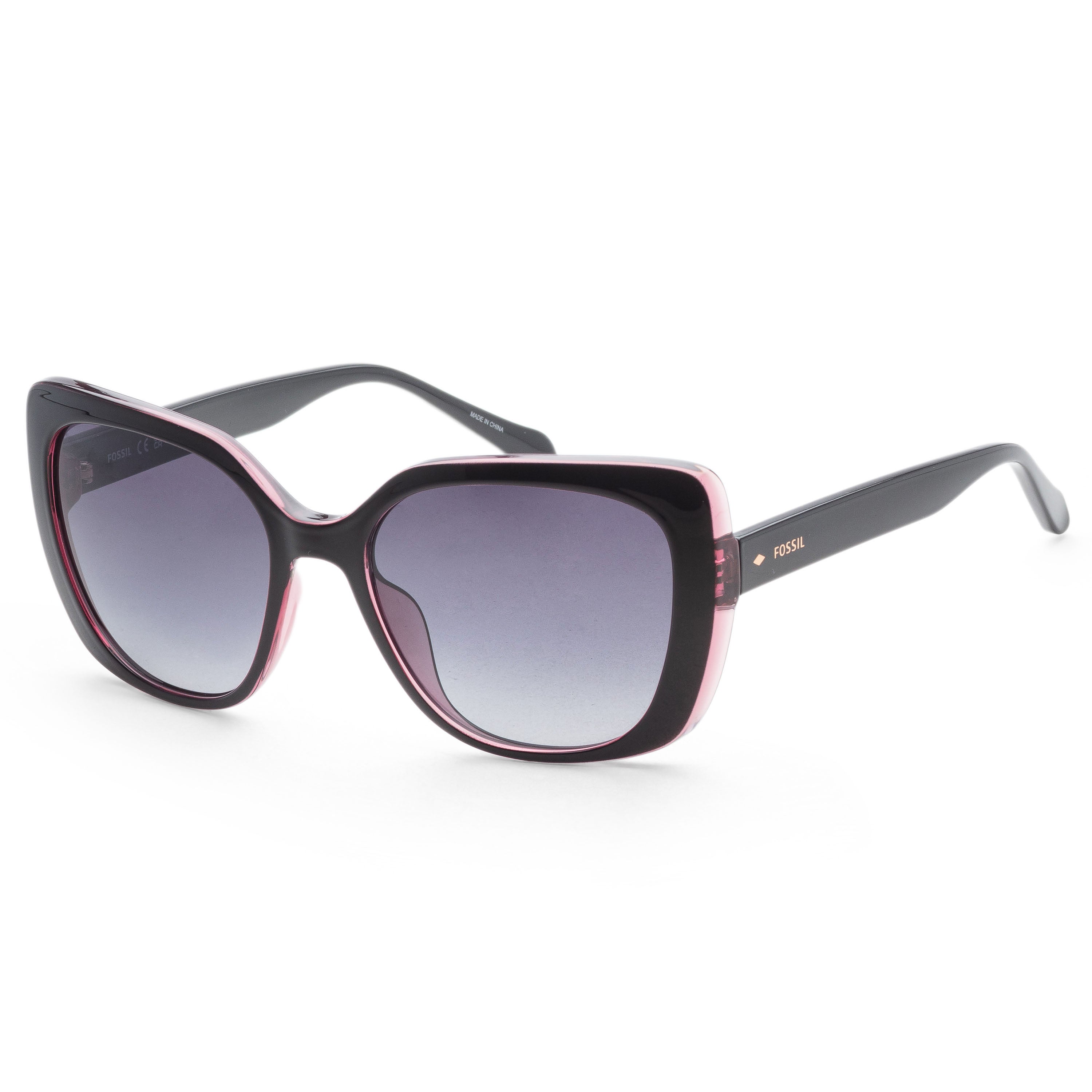 Fossil Women's 55 mm Black Sunglasses FOS3143-S-807-55