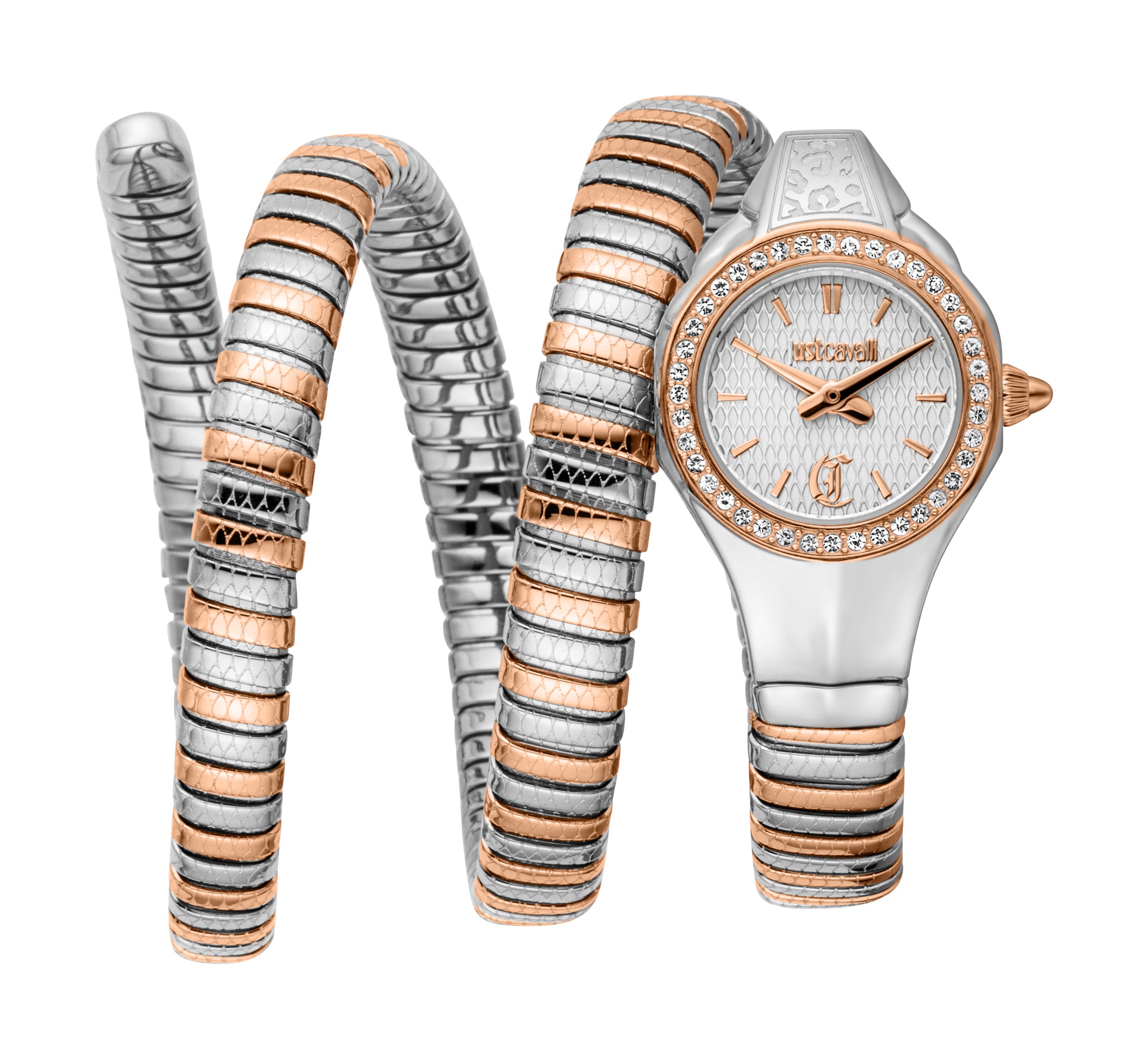 Just Cavalli Women's Snake 316L Stainless Steel Watch