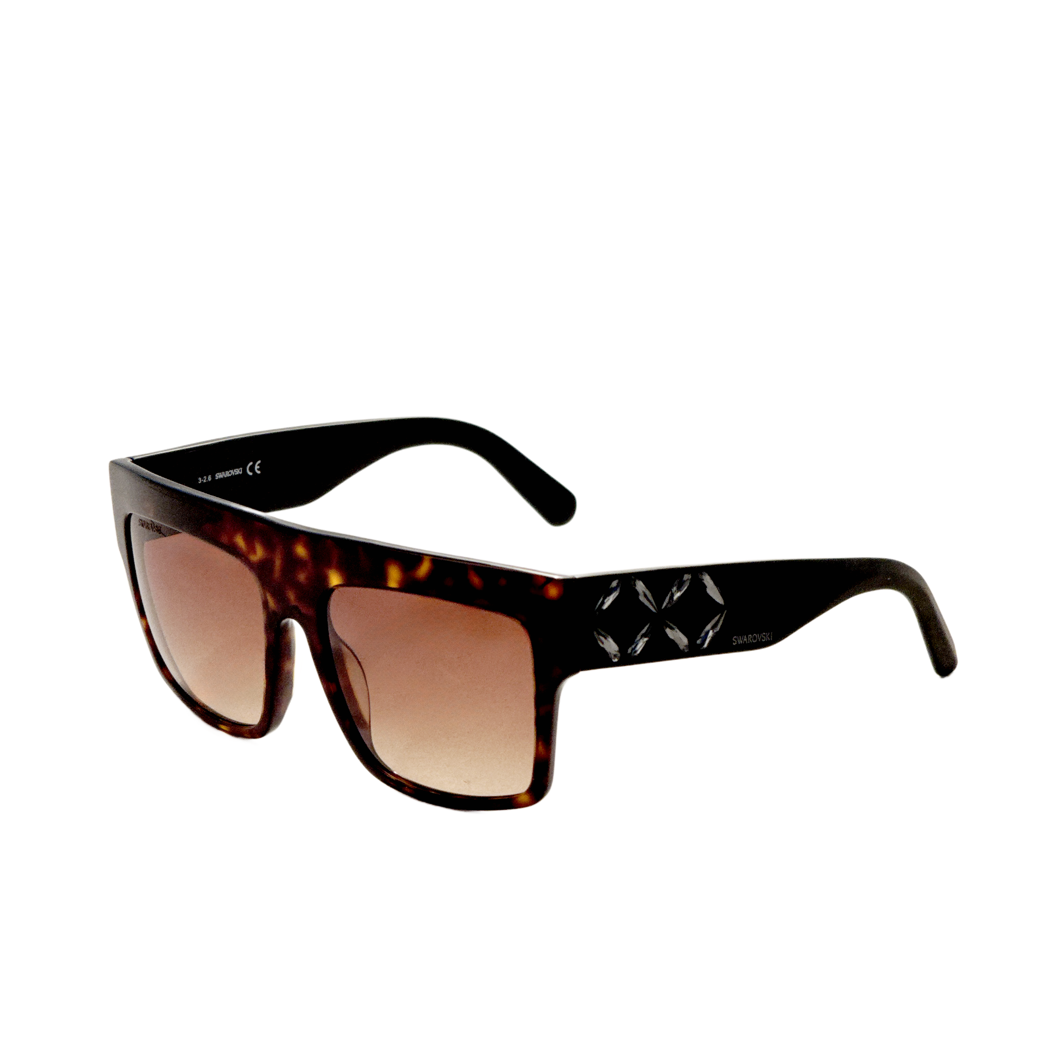 Swarovski Women's 56 mm Dark Tan Sunglasses SK0128-5652F