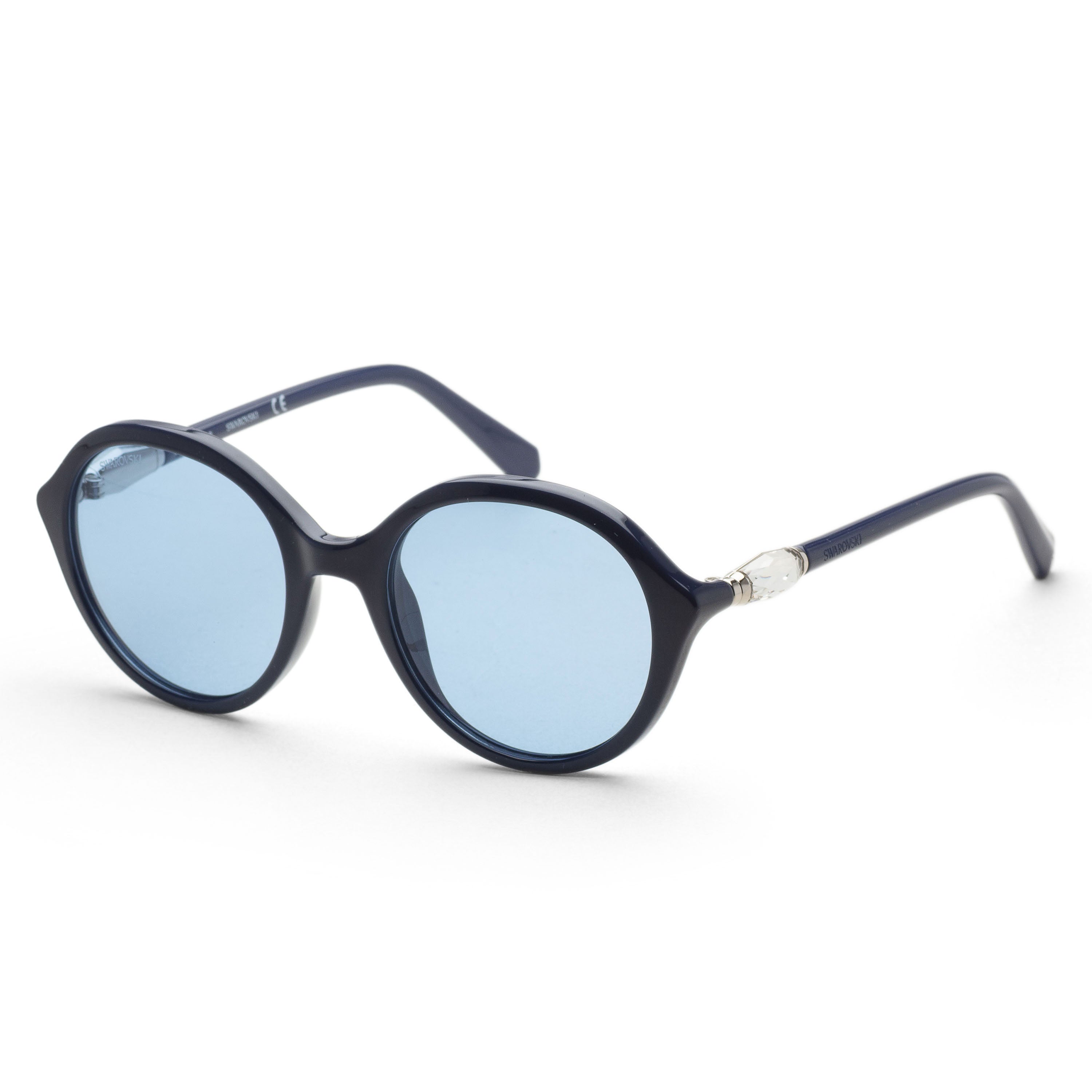 Swarovski Women's 51 mm Shiny Blue Sunglasses SK0228-90V