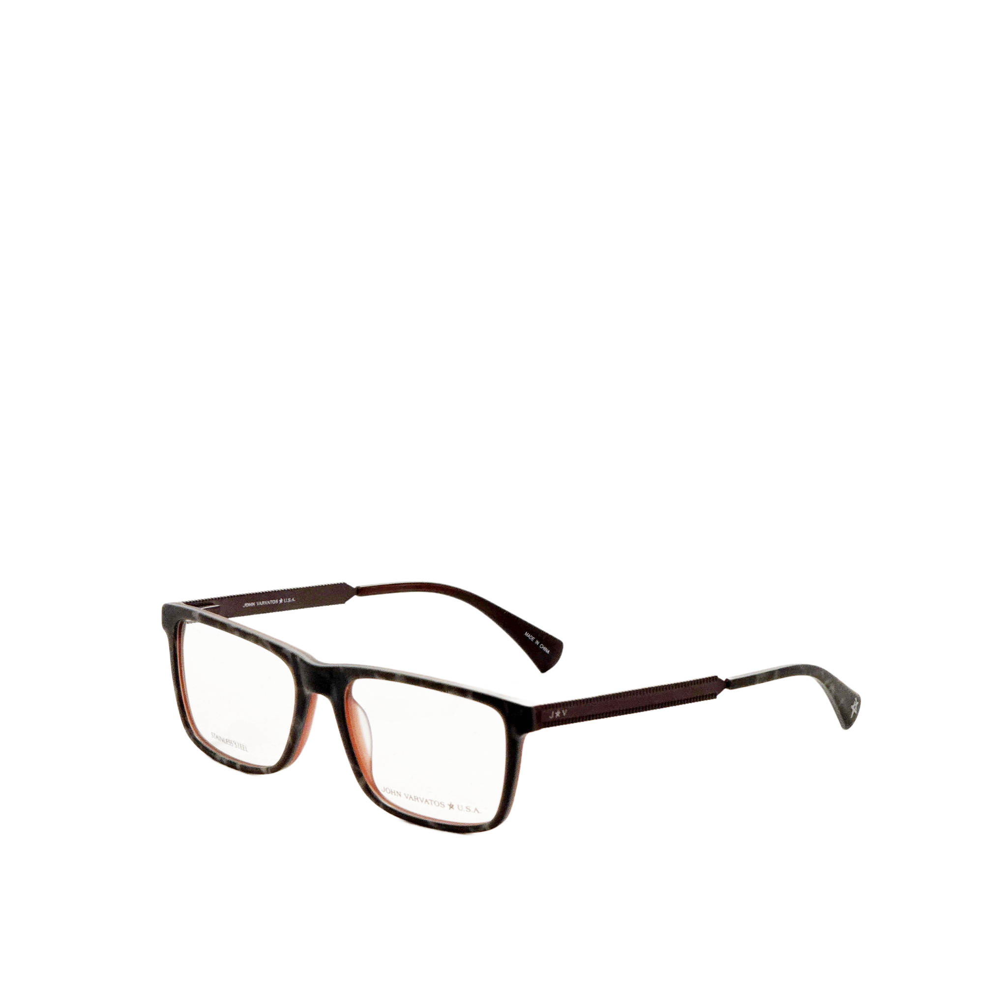 John Varvatos Women's 55mm Grey Tortoise Eyeglasses VJVC01355096N