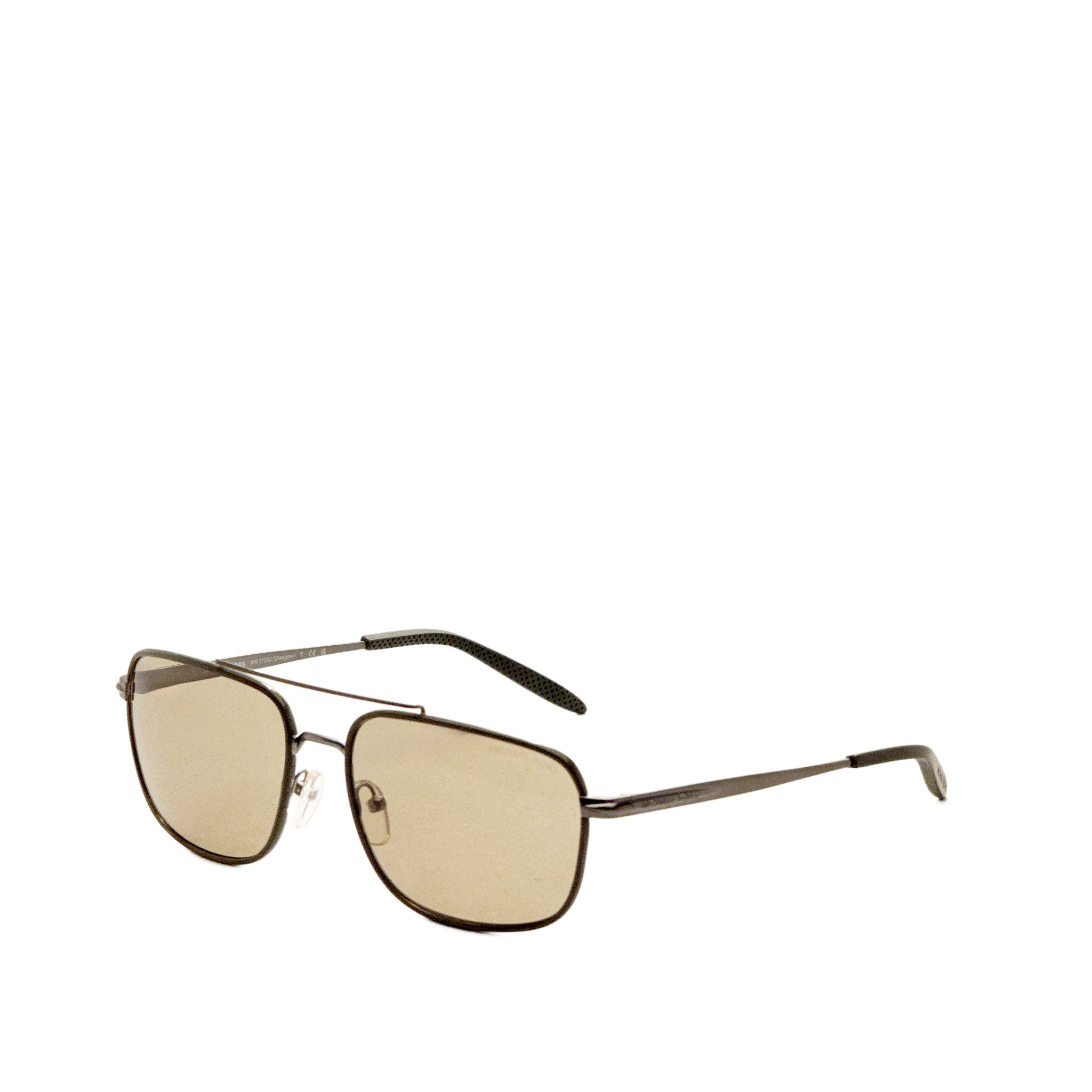 Michael Kors Men's Glasgow 60mm Matte Gunmetal / Olive Sunglasses MK1133J-1023-2