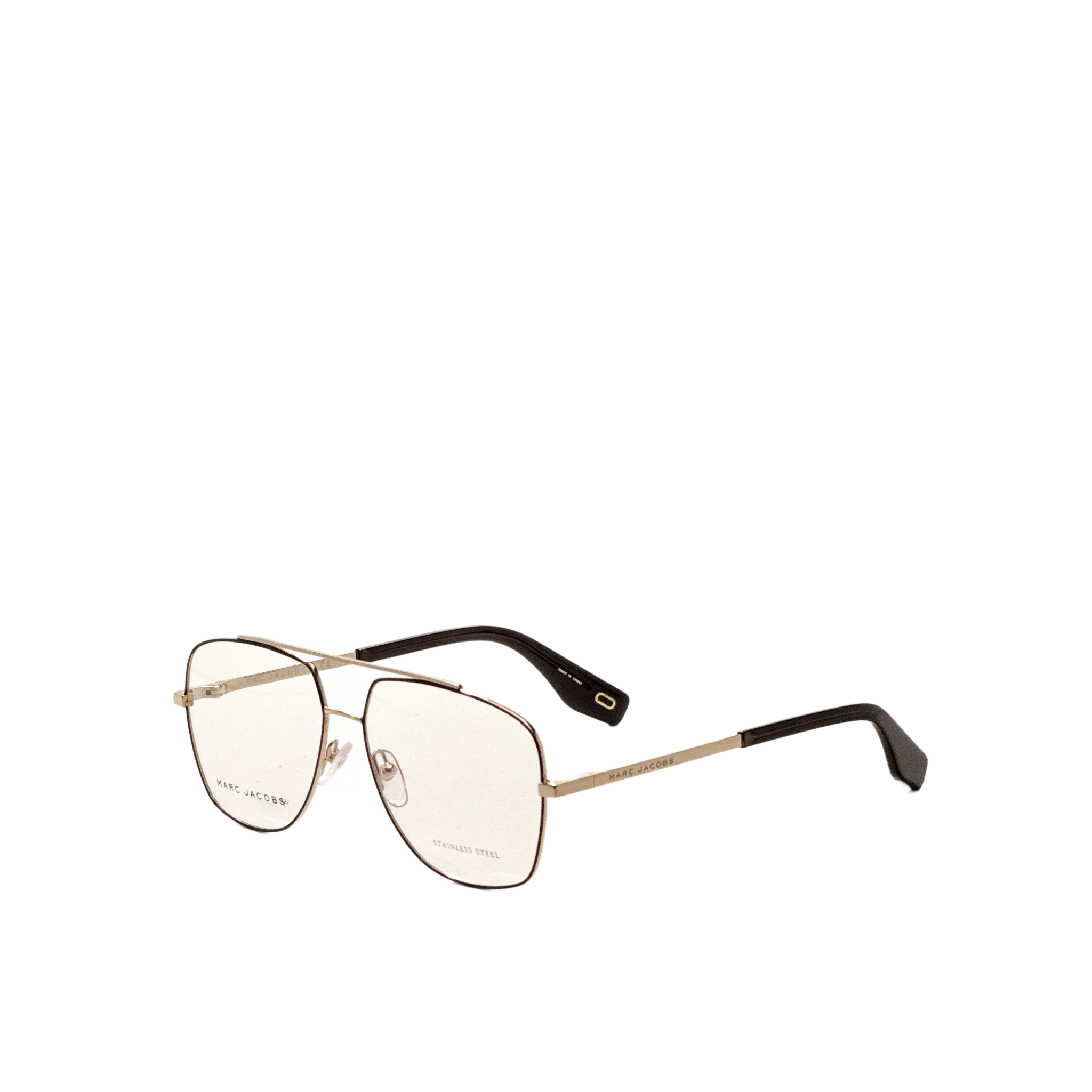 Marc Jacobs Unisex 58mm Black Gold Eyeglasses MARC271-RHL-58