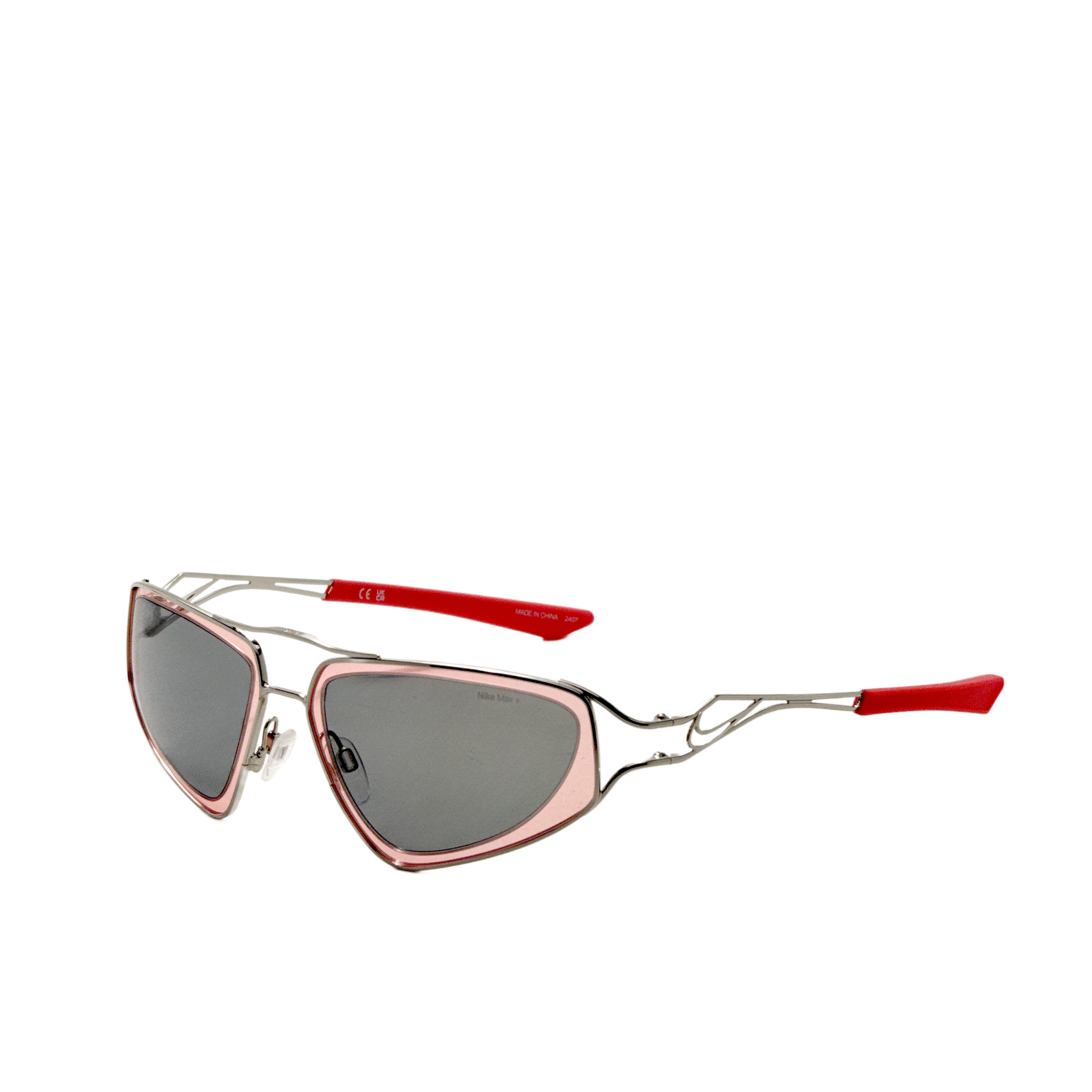 Nike Unisex Veil 63mm Silver Sunglasses EV24048-044