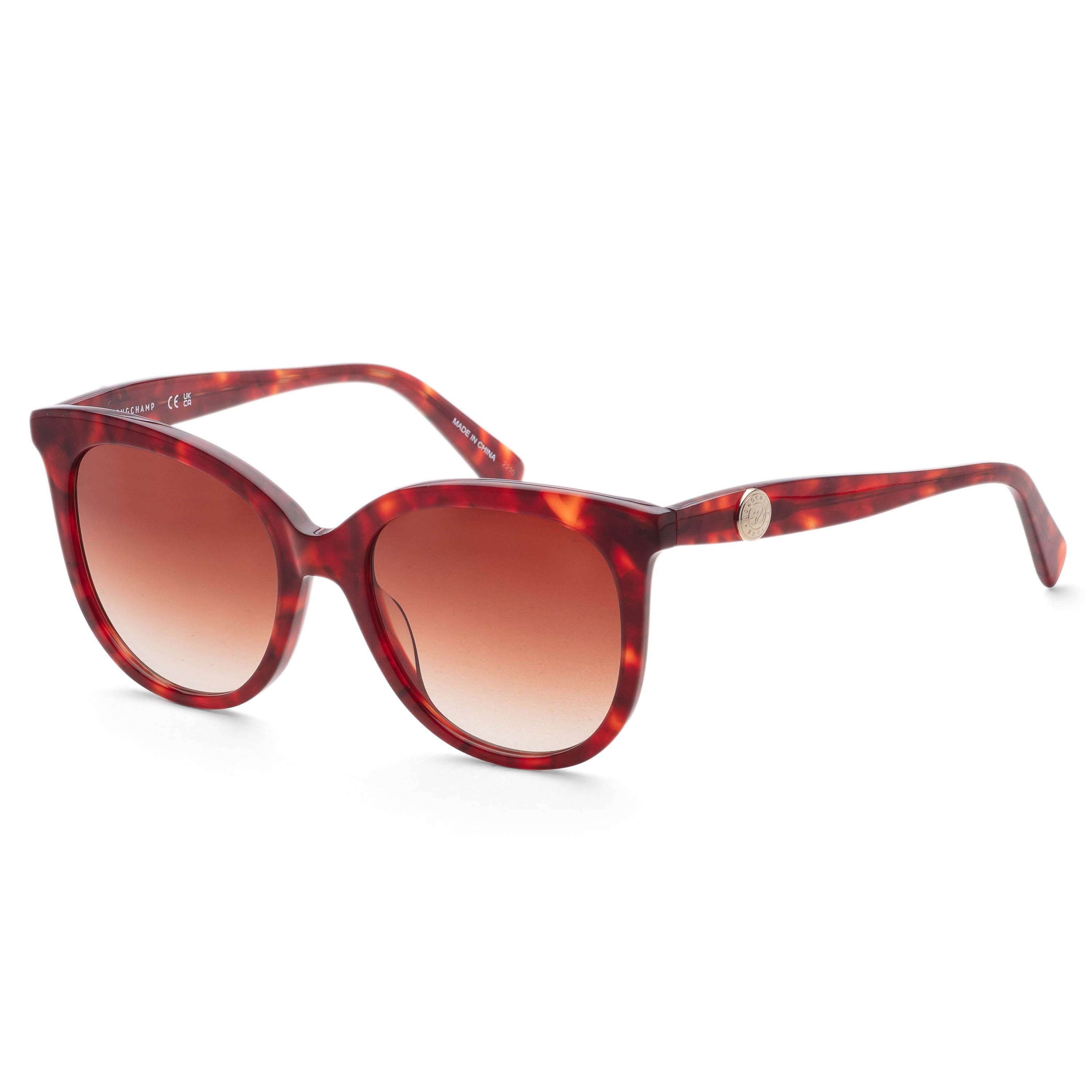 Longchamp Women's 54 mm Red Havana Sunglasses LO731S-640