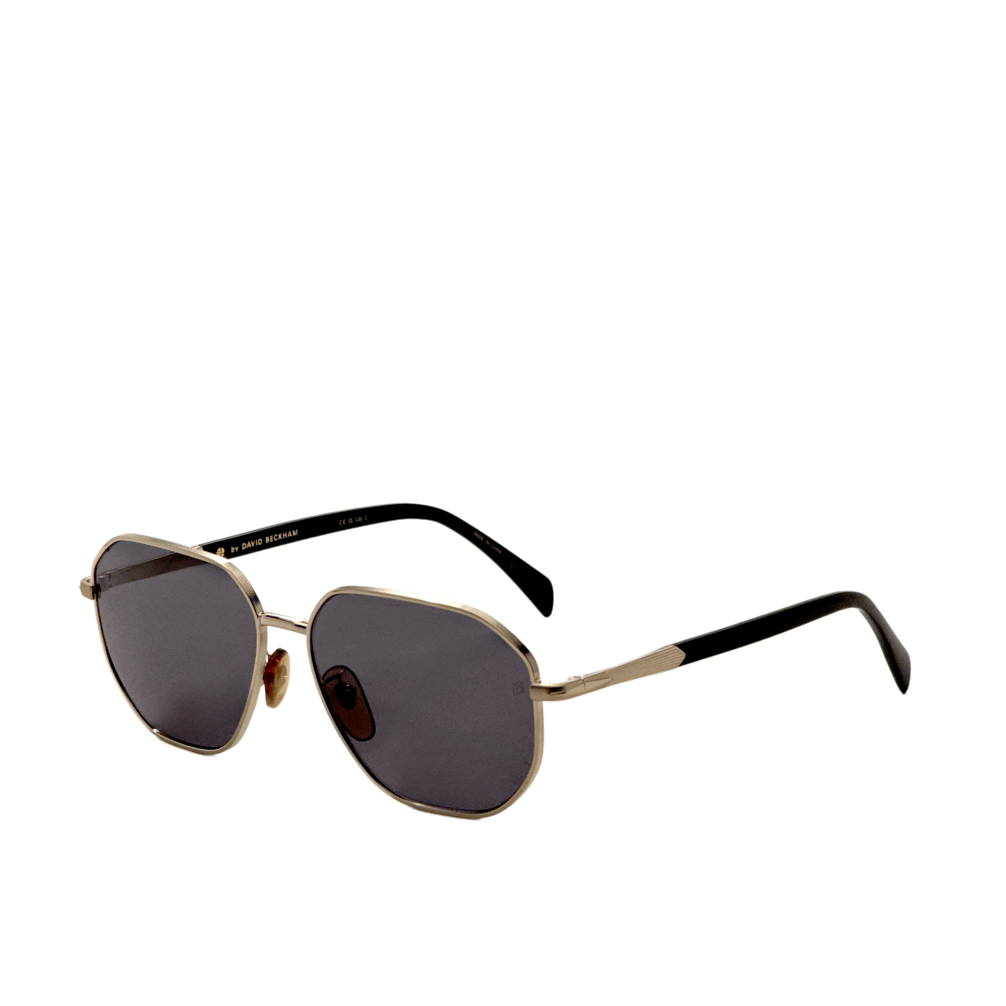 David Beckham Men's 60mm Gold Black Sunglasses DB1132FS-0RHL-IR