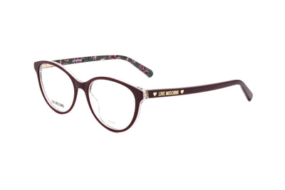 Love Moschino Women's 52mm Plum Eyeglasses MOL525-0T7-52