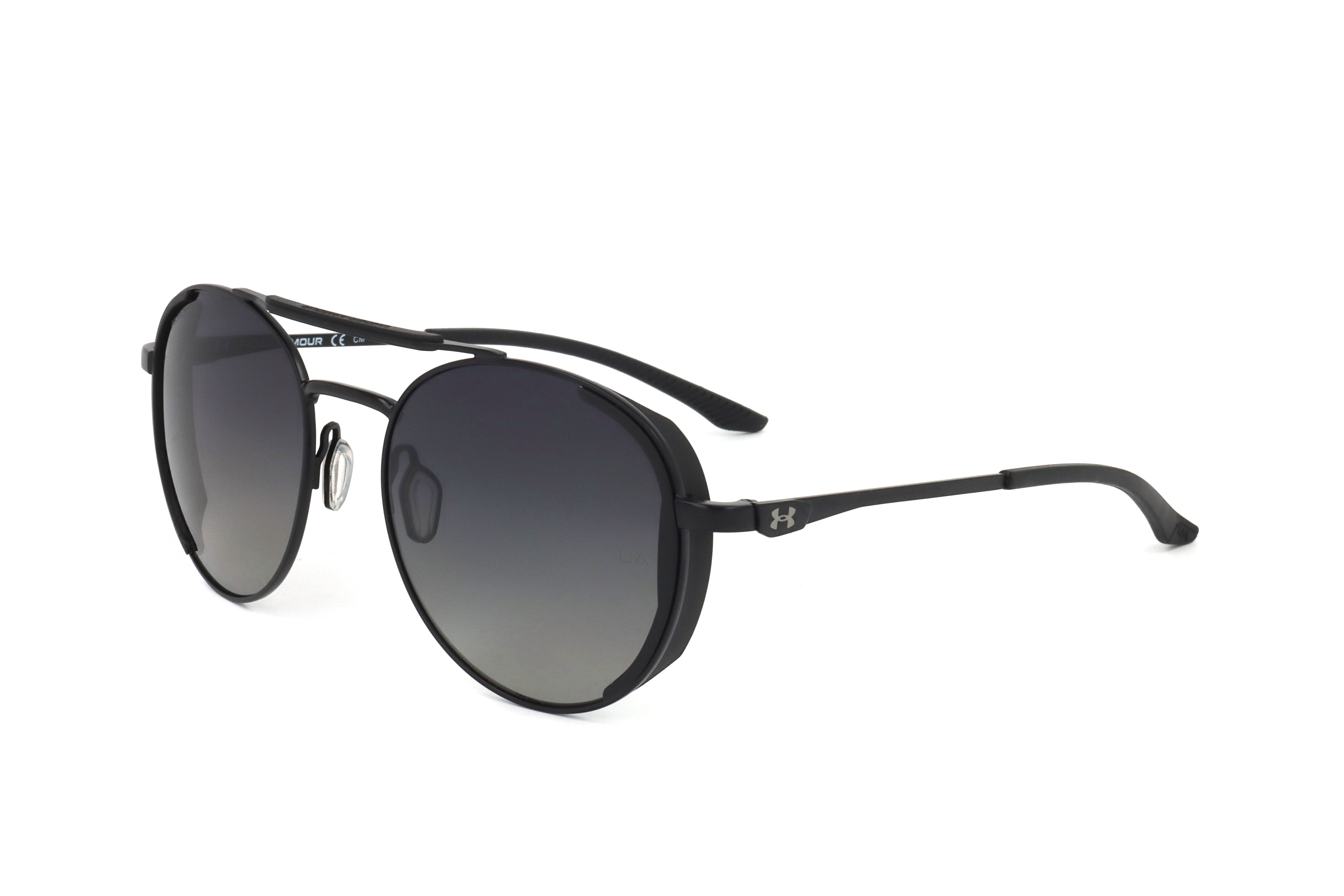 Under Armour Unisex 55 mm Matte Black Sunglasses Polarized UA0008-G-S-003-55