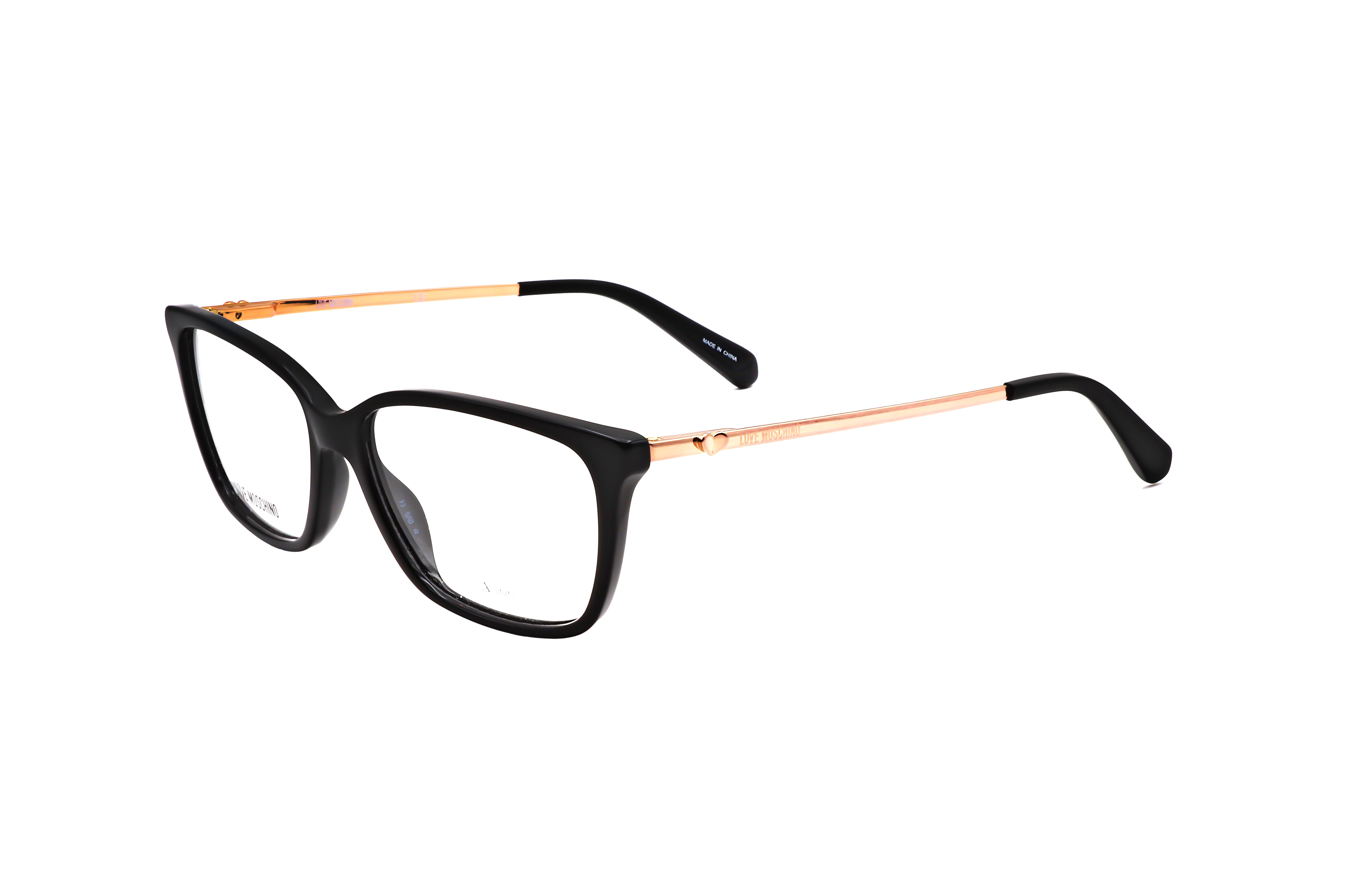 Love Moschino Women's 52mm Black Eyeglasses MOL550-807-52