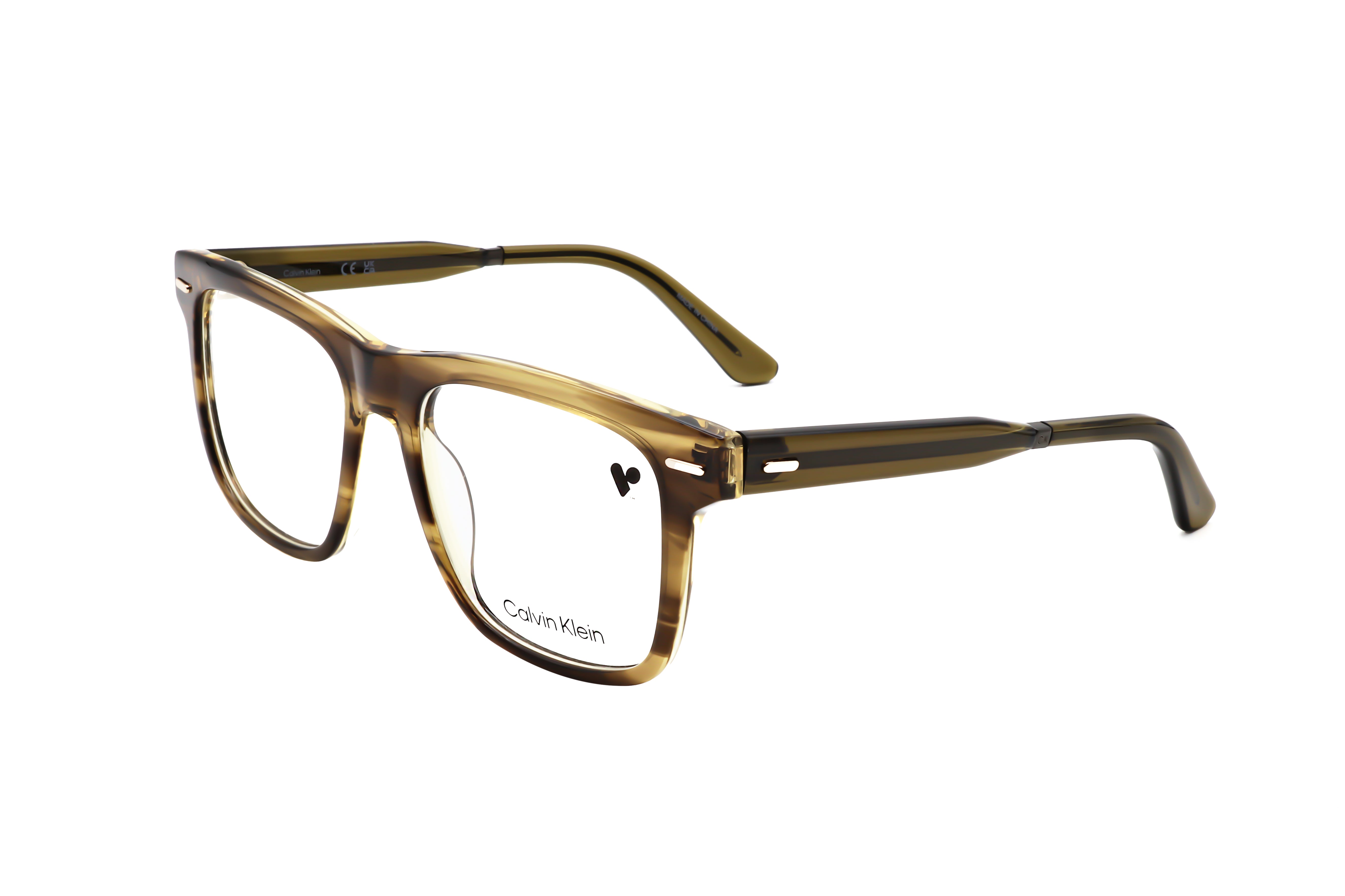 Calvin Klein Men's 55mm Striped Olive Eyeglasses CK22538-317-55