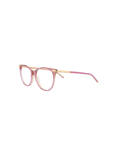Pomellato Women's 51 Pink Orange Eyeglasses PM0050O-30002343-003