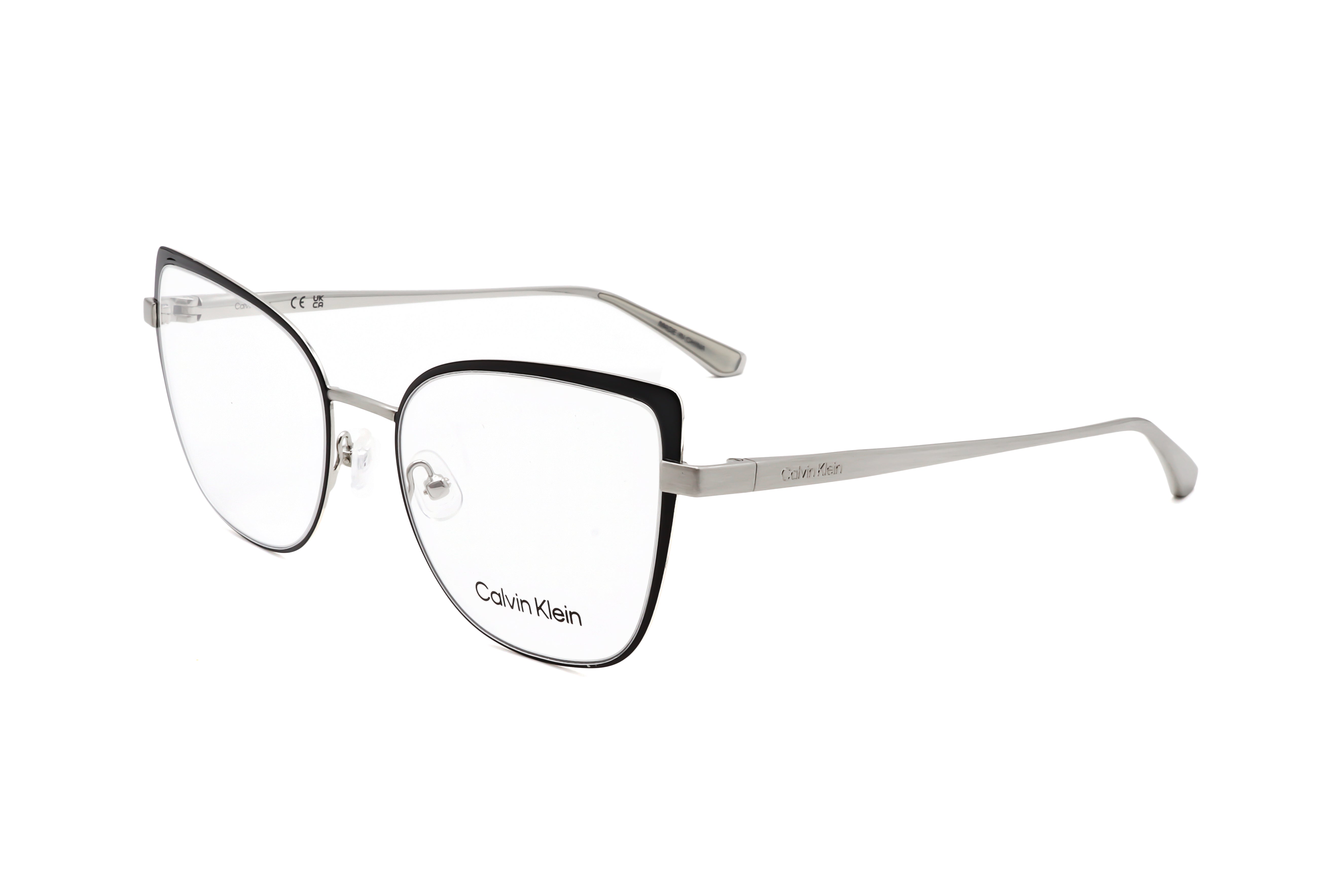 Calvin Klein Women's 54 mm Black Silver Eyeglasses CK22101-072-54