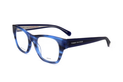 Tommy Hilfiger Women's 49 mm Blue Horn Eyeglasses TH-1865-38I-49