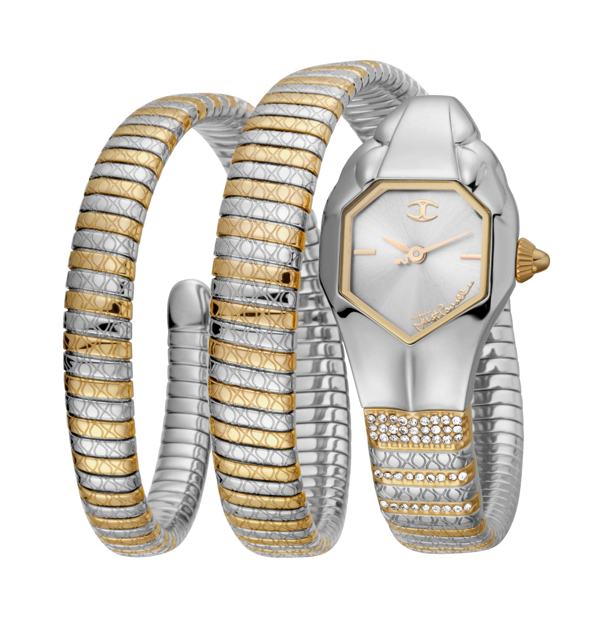 Just Cavalli Women's Glam Snake 22mm Quartz Watch JC1L112M0045