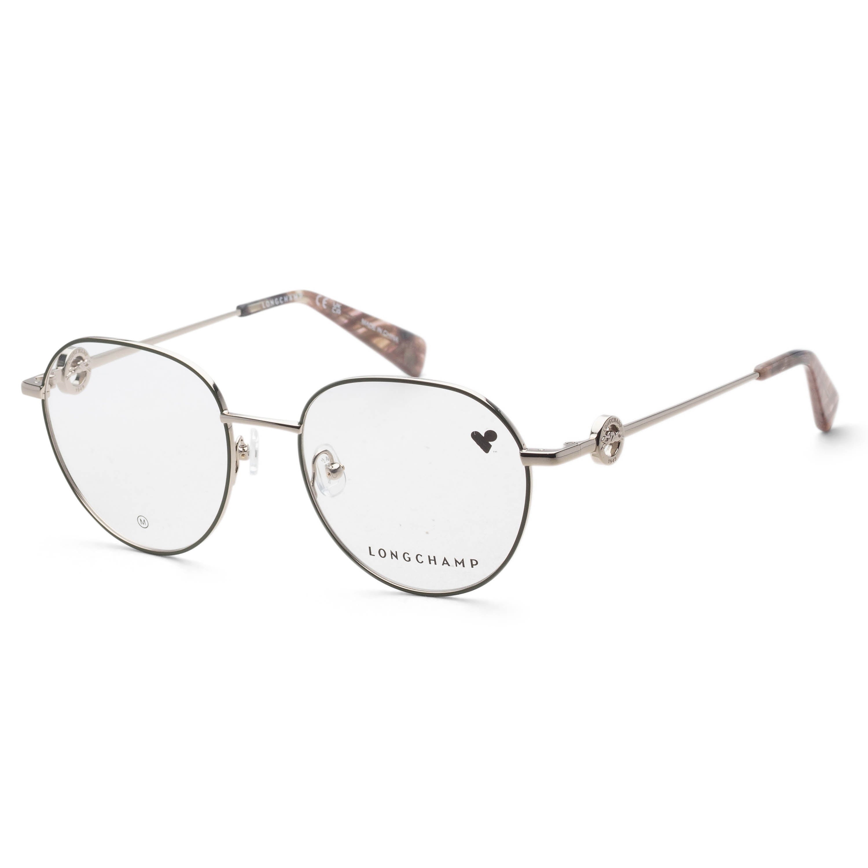 Longchamp Unisex 52mm Gold Khaki Eyeglasses LO2165-708