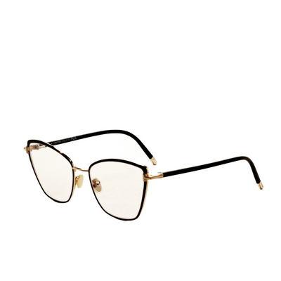 Tom Ford Women's  54mm Shiny Black Blue Block Frames FT5740-B-001-54