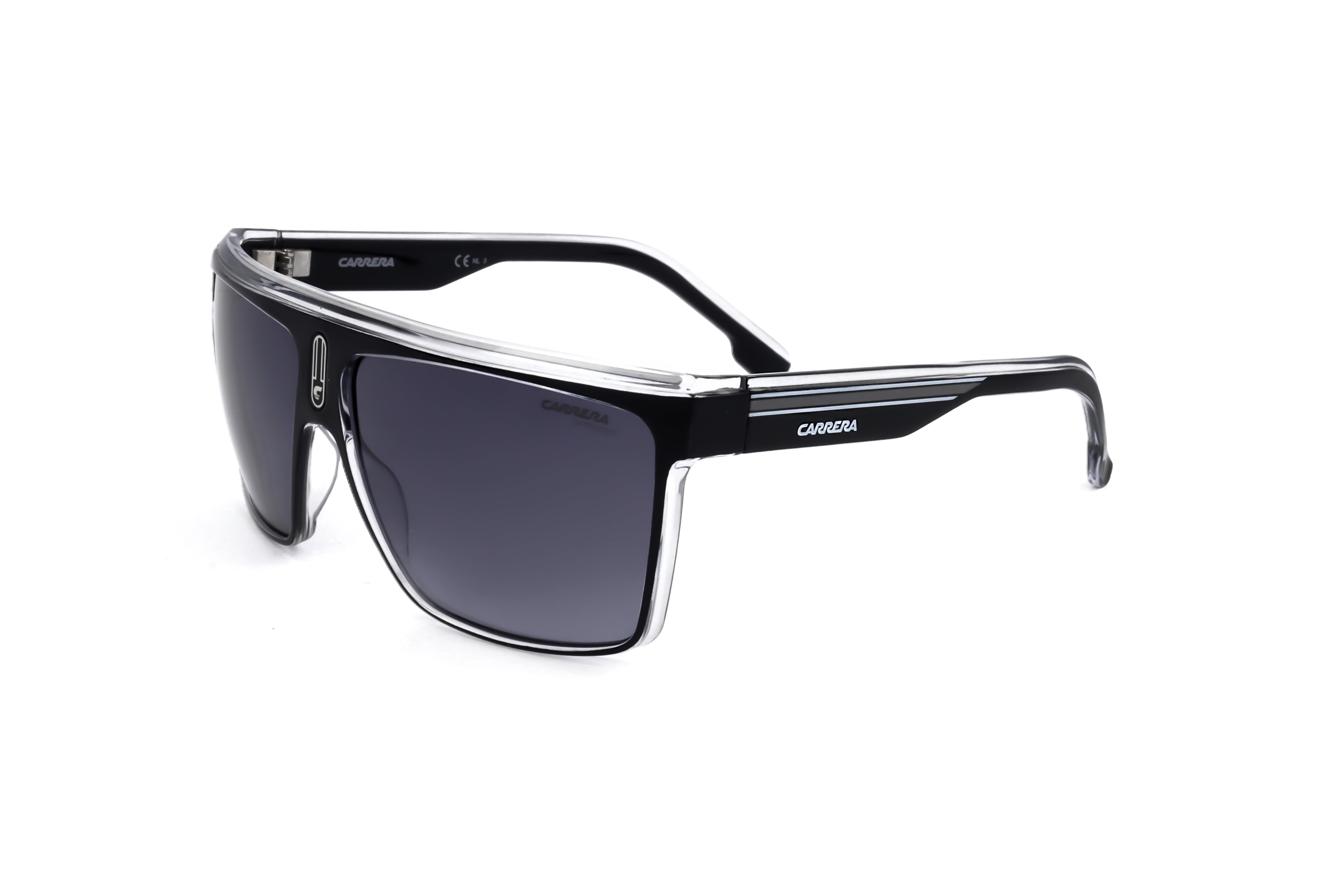 Carrera Men's 63mm Black White Sunglasses CA22N-80S-O
