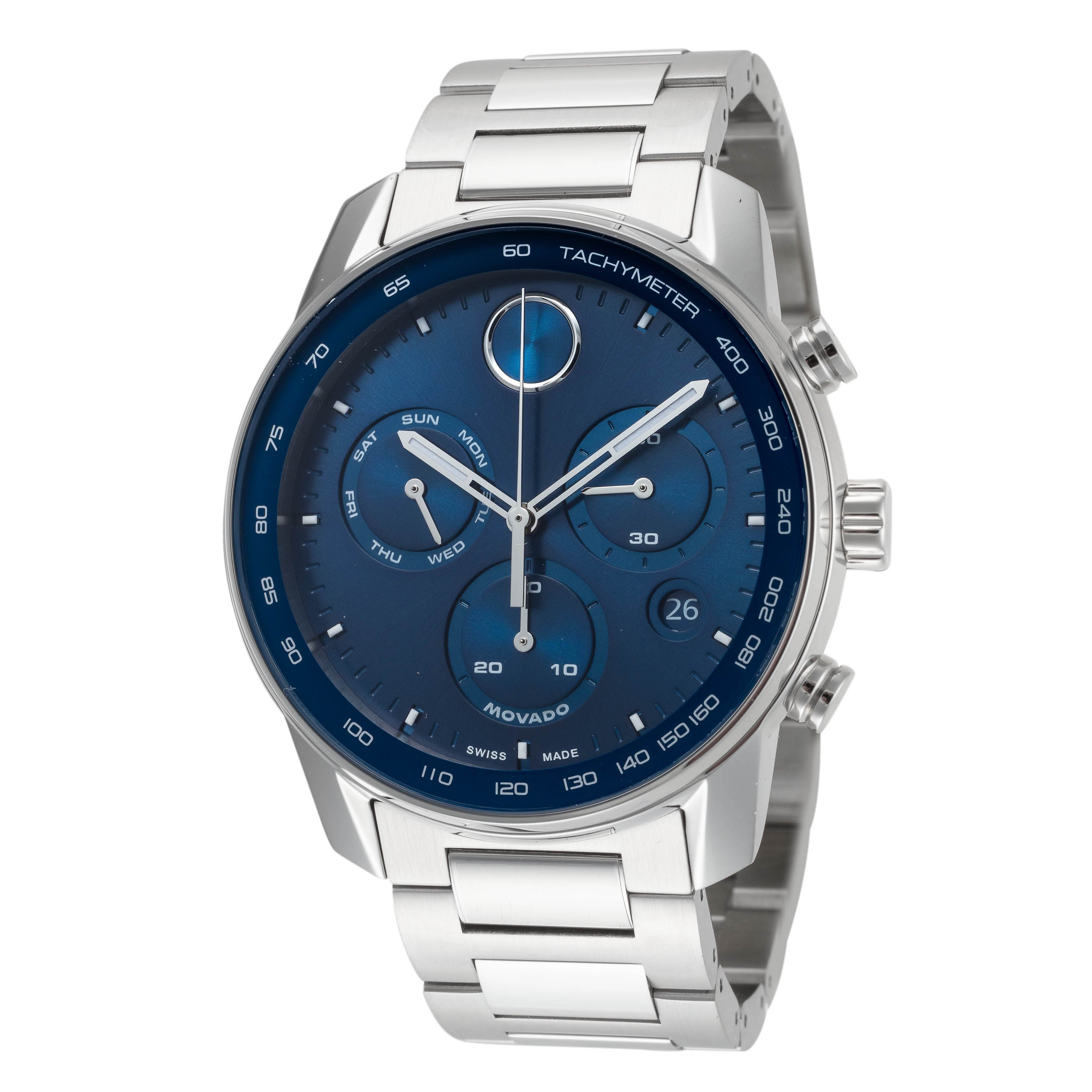 Movado Men's Bold Verso 44mm Quartz Chronograph Watch 3600865