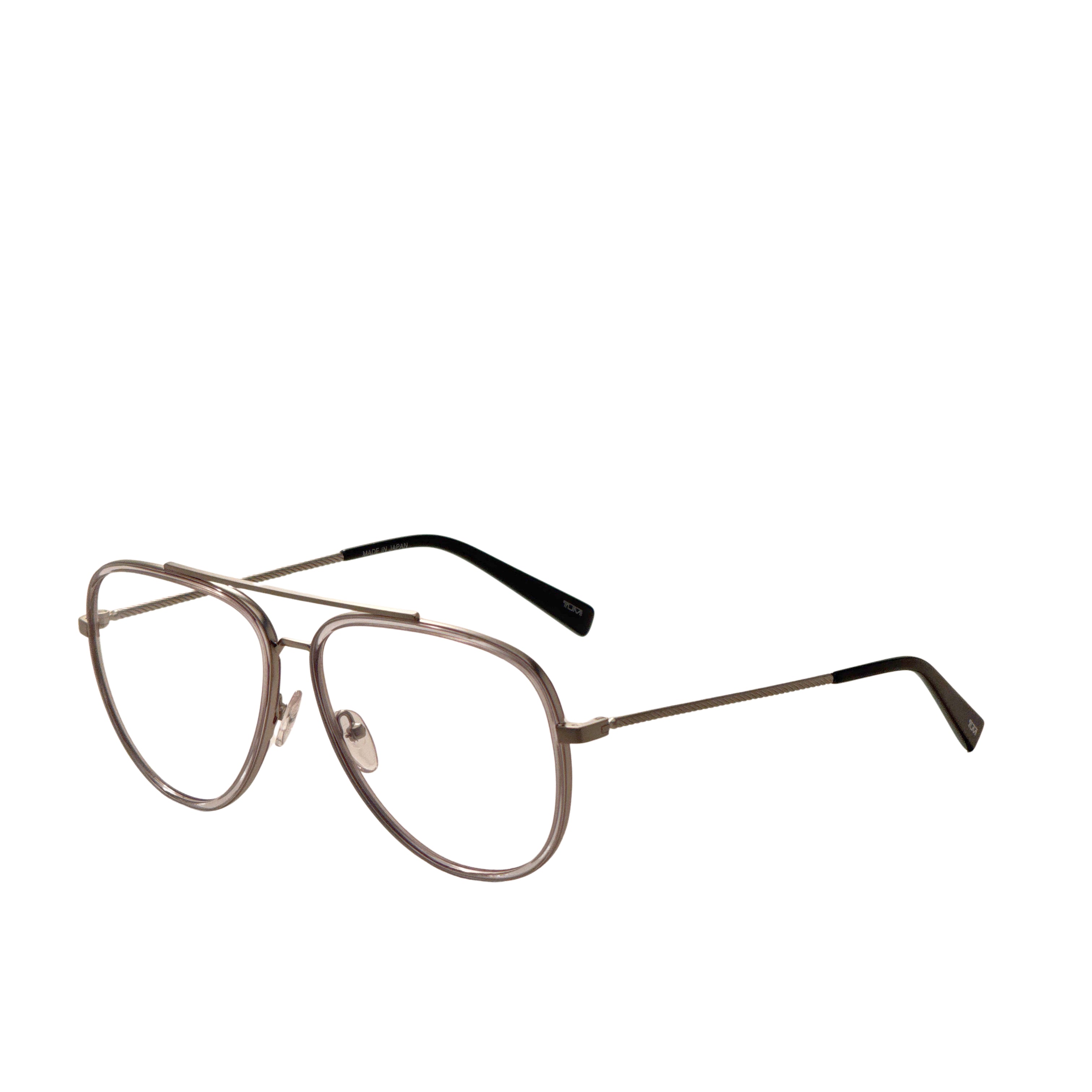 Tumi Men's 60 mm Gunmetal Crystal Eyeglasses VTU530600DGU