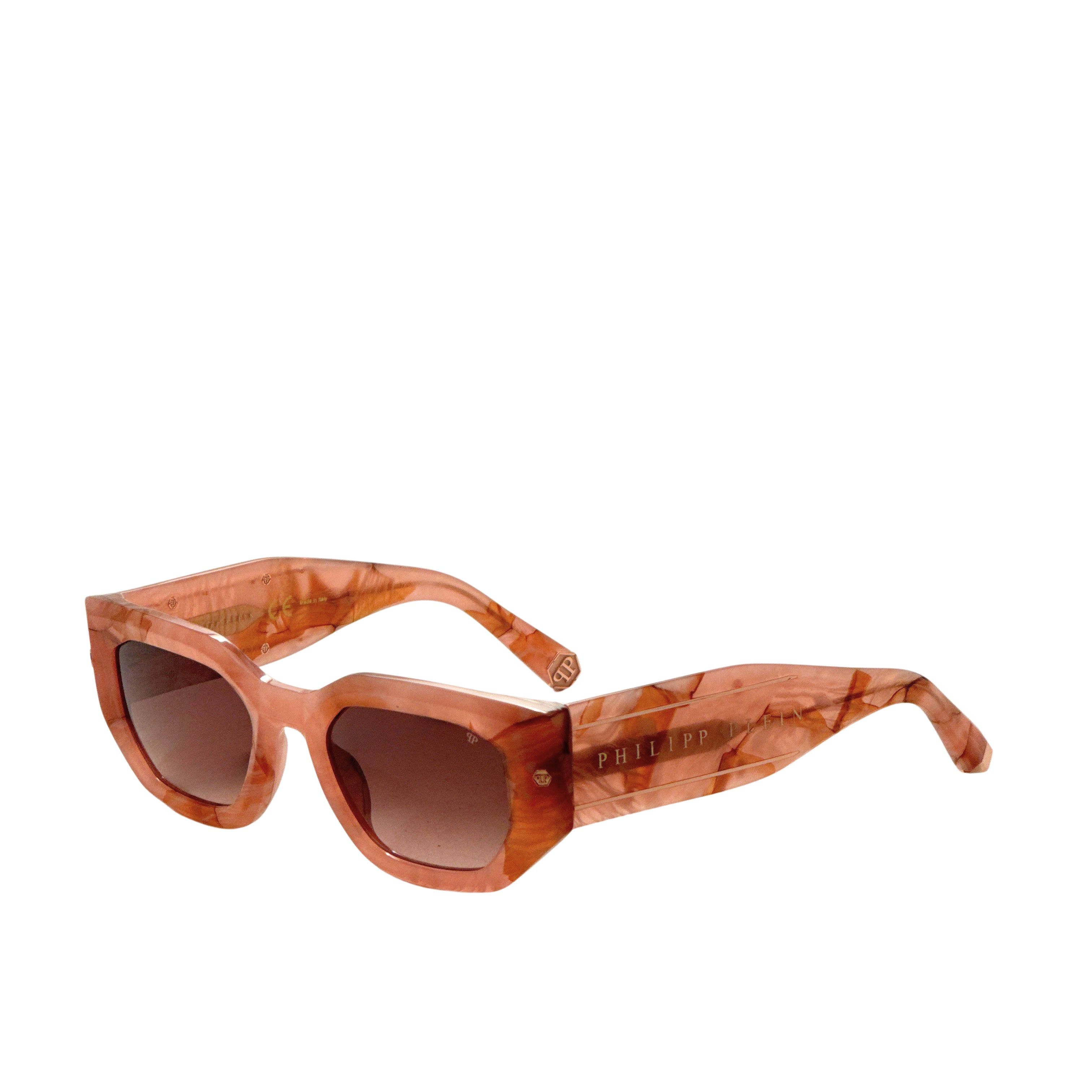 Philipp Plein Women's 51mm Opal Fuchsia Marbled Pink Sunglasses SPP066M5106Z8