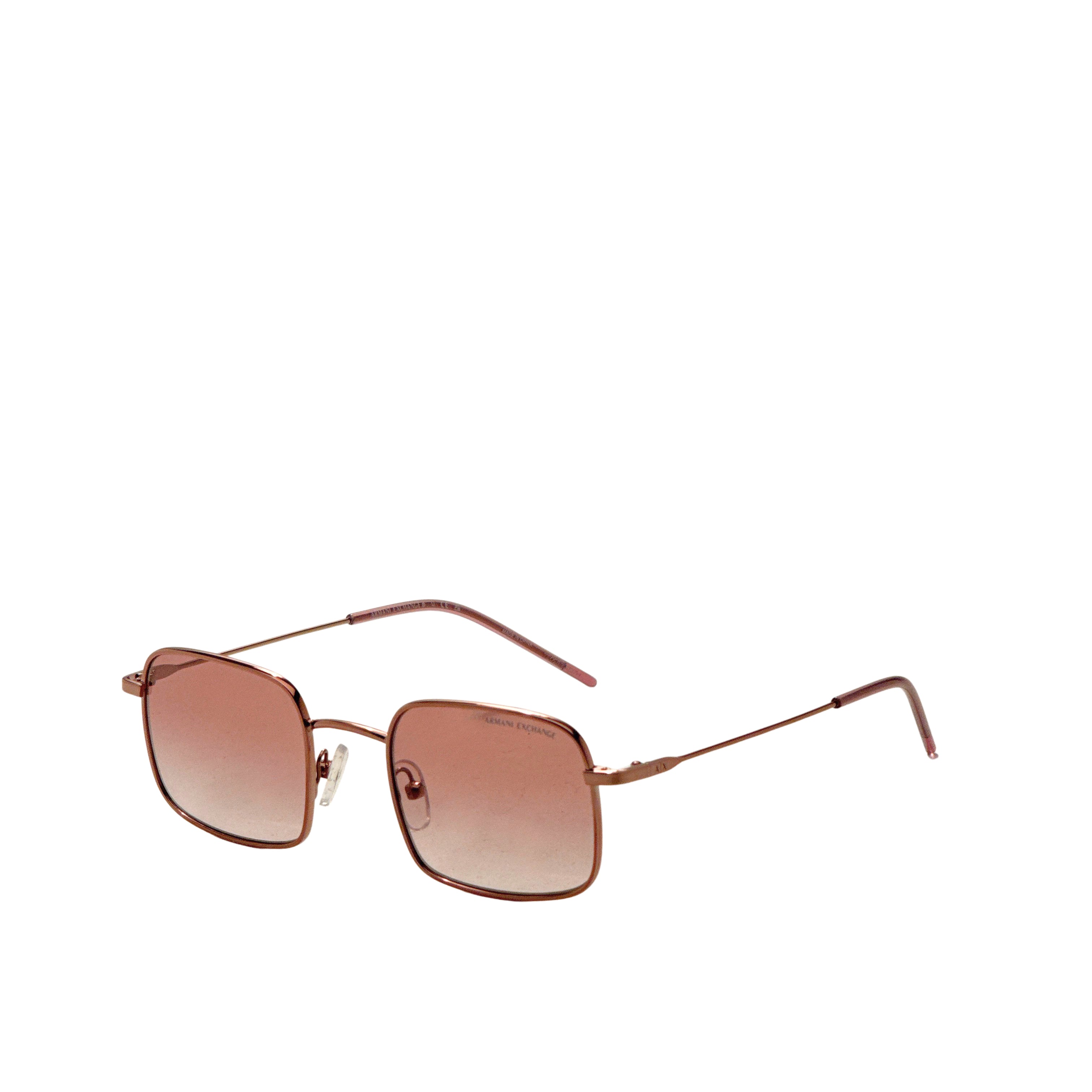Armani Exchange Women's 46mm Shiny Rose Gold Sunglasses AX2055S-610394-46