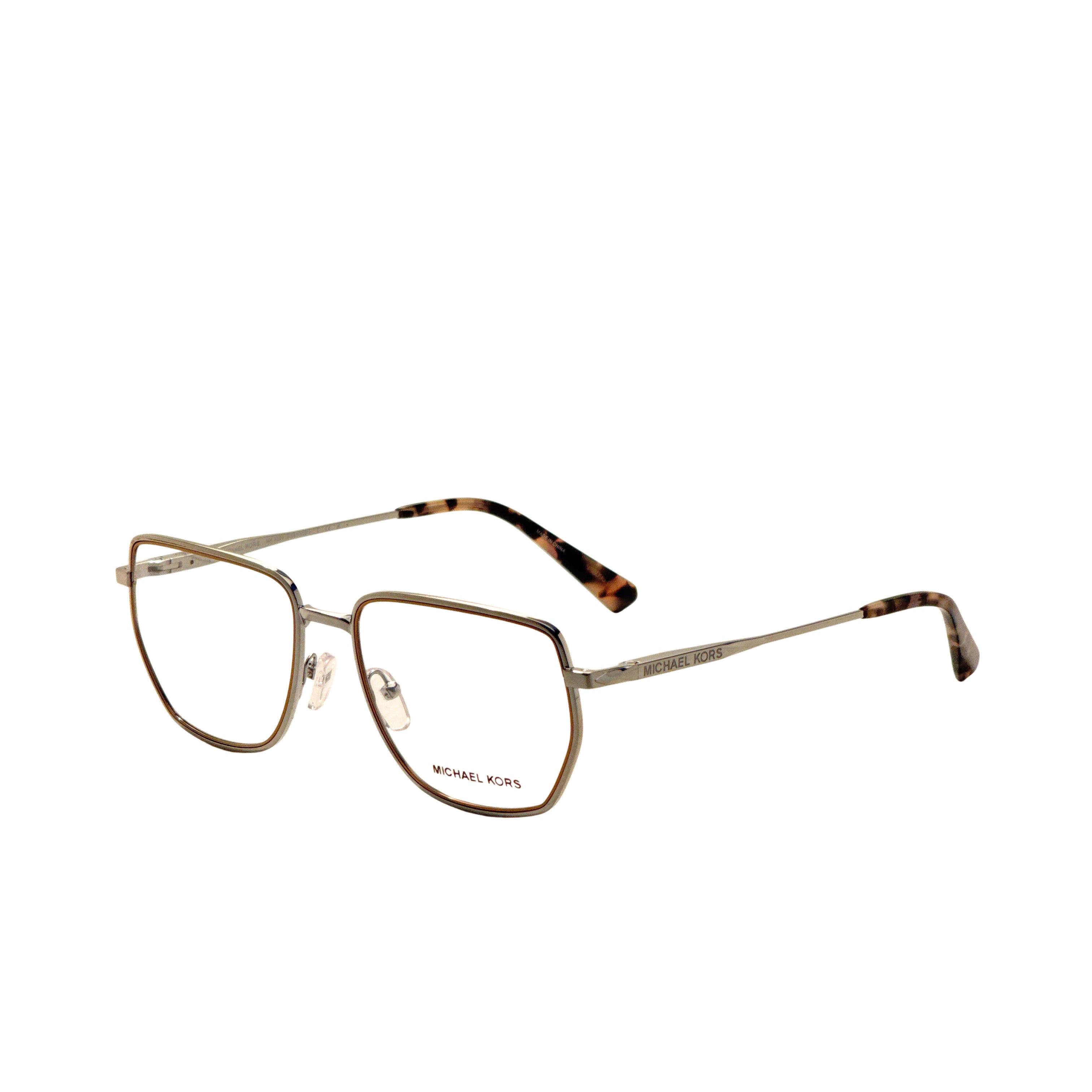 Michael Kors Women's Steamboat 56mm Shiny Silver Eyeglasses MK3080-1893-56