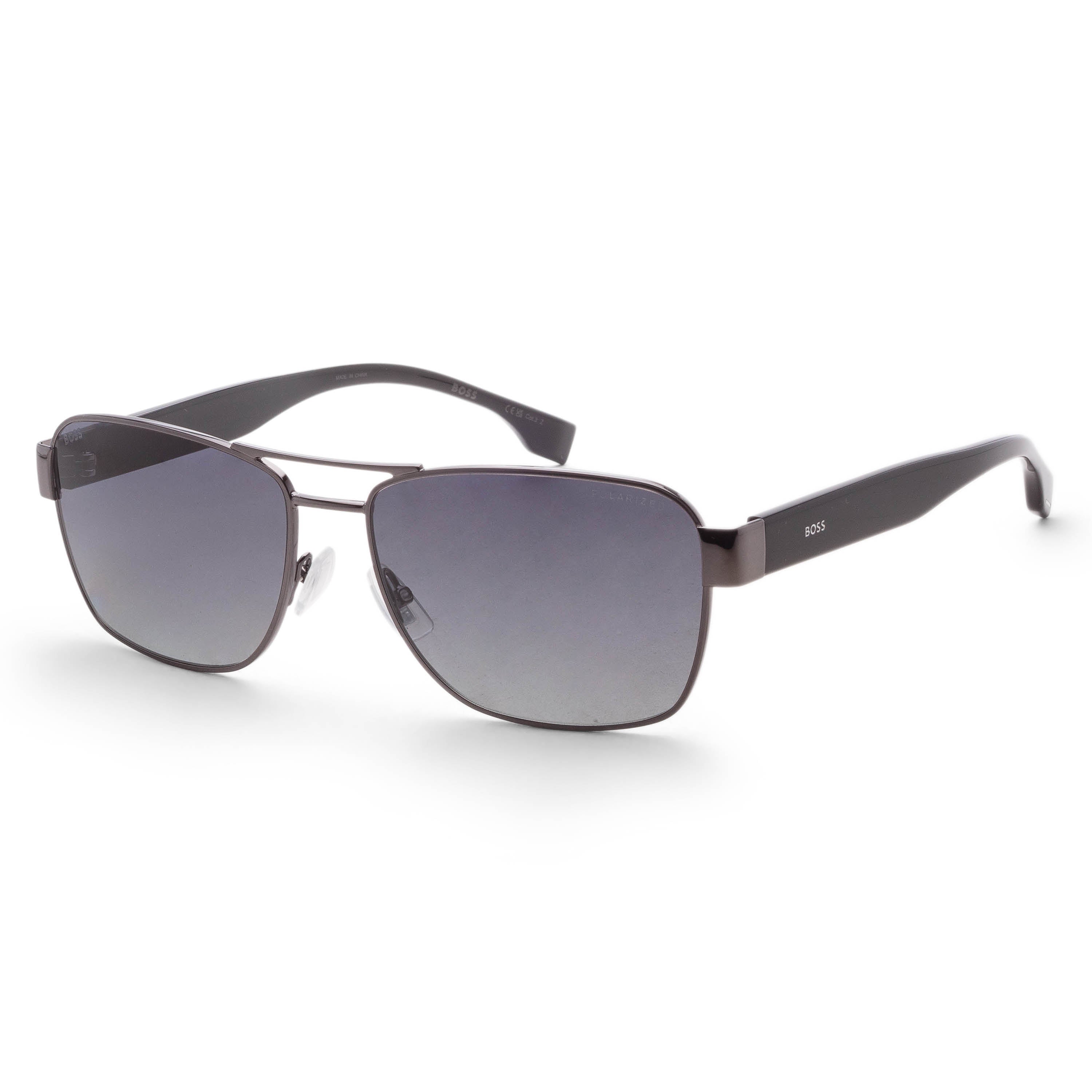 Hugo Boss Men's 60mm Black Dark Ruthenium Sunglasses BOSS1441OS-0ANS-WJ