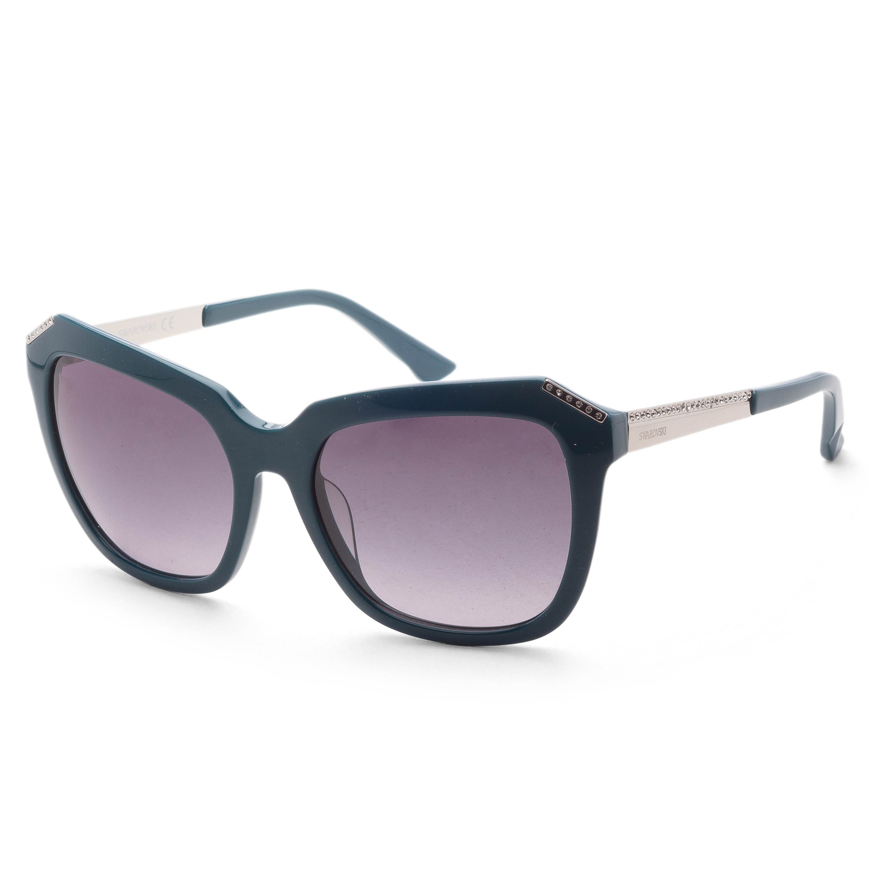 Swarovski Women's 55 mm Blue Sunglasses SK0115-5587B