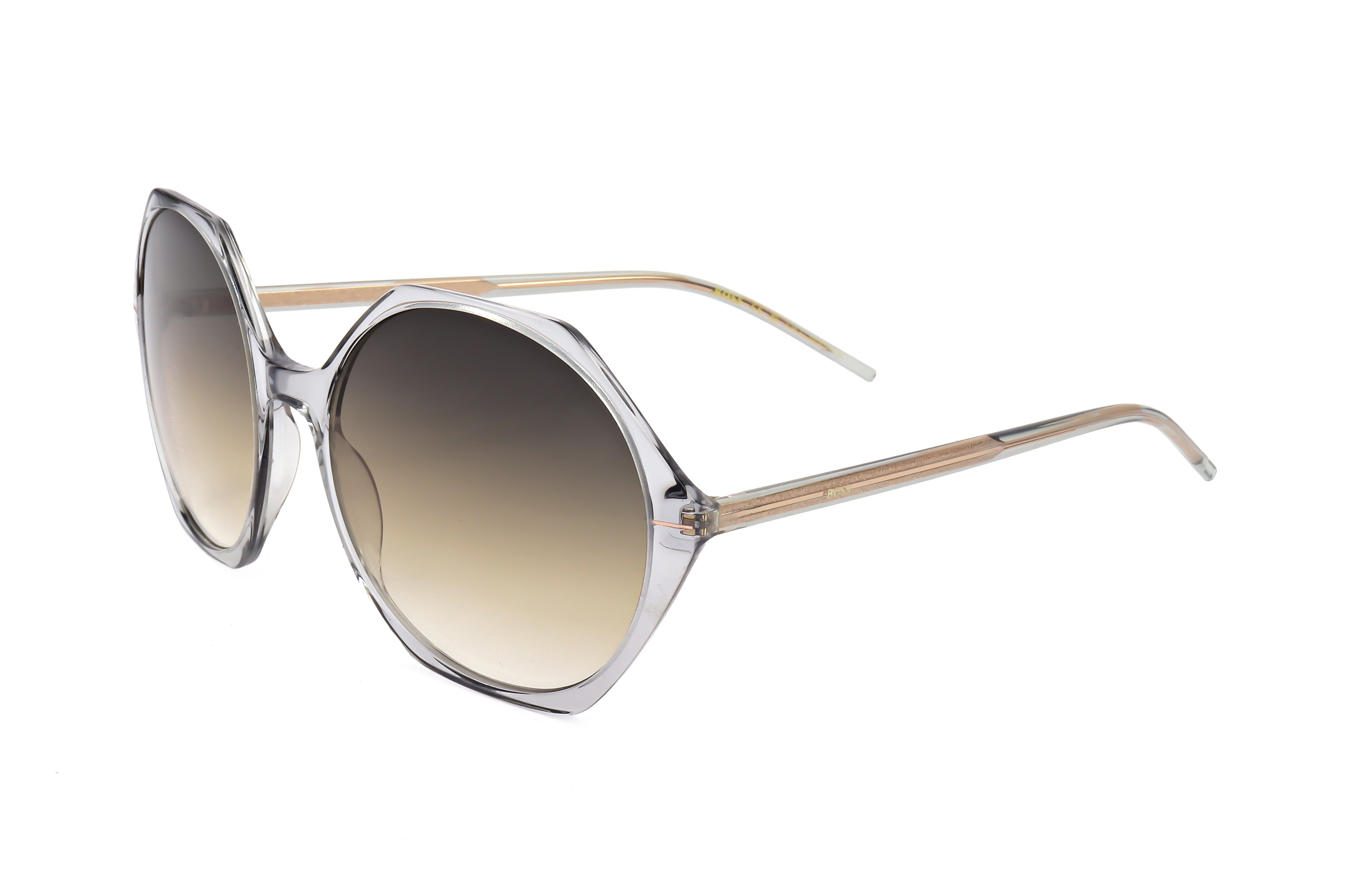 Hugo Boss Women's 56mm Grey Sunglasses BOSS1585-S-KB7-56