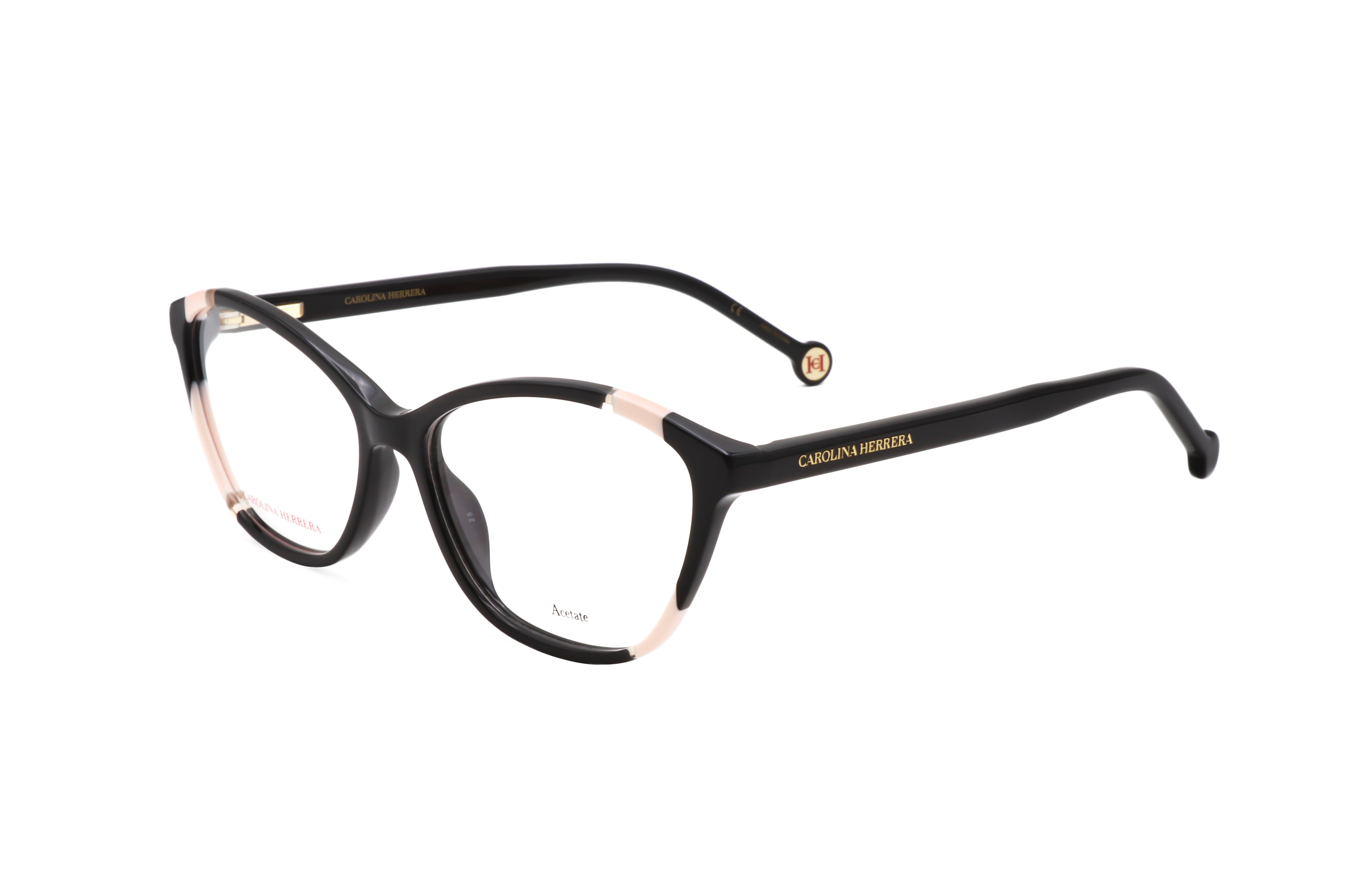 Carolina Herrera Women's 55mm Black Nude Eyeglasses HER0122-KDX-55