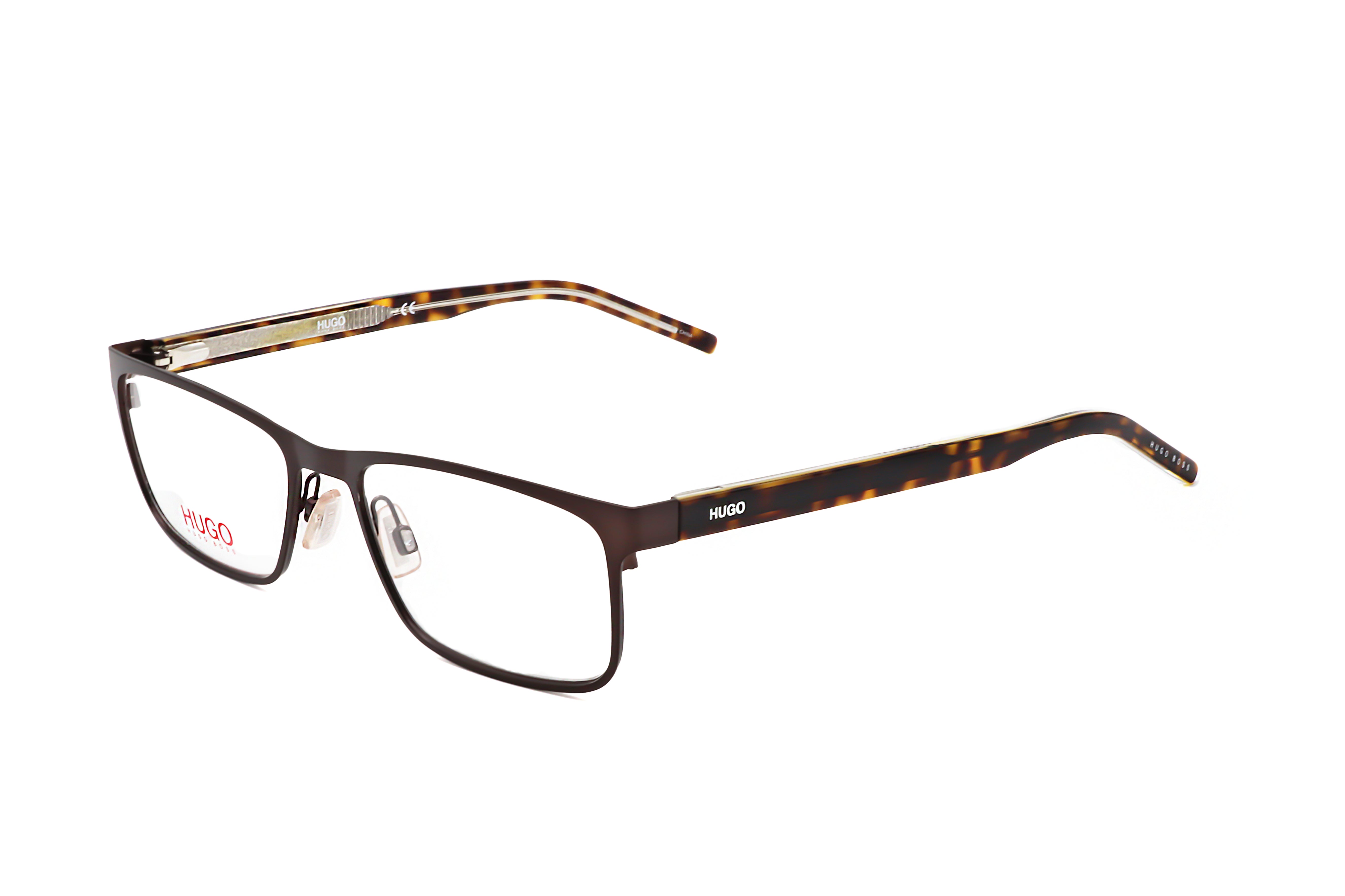 Hugo Boss Men's 55mm Matte Brown Havana Eyeglasses HG1005-HGC-55