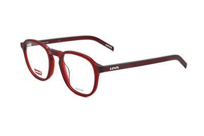 Levi's Men's 50 mm Red Eyeglasses LV1024-0C9A-20
