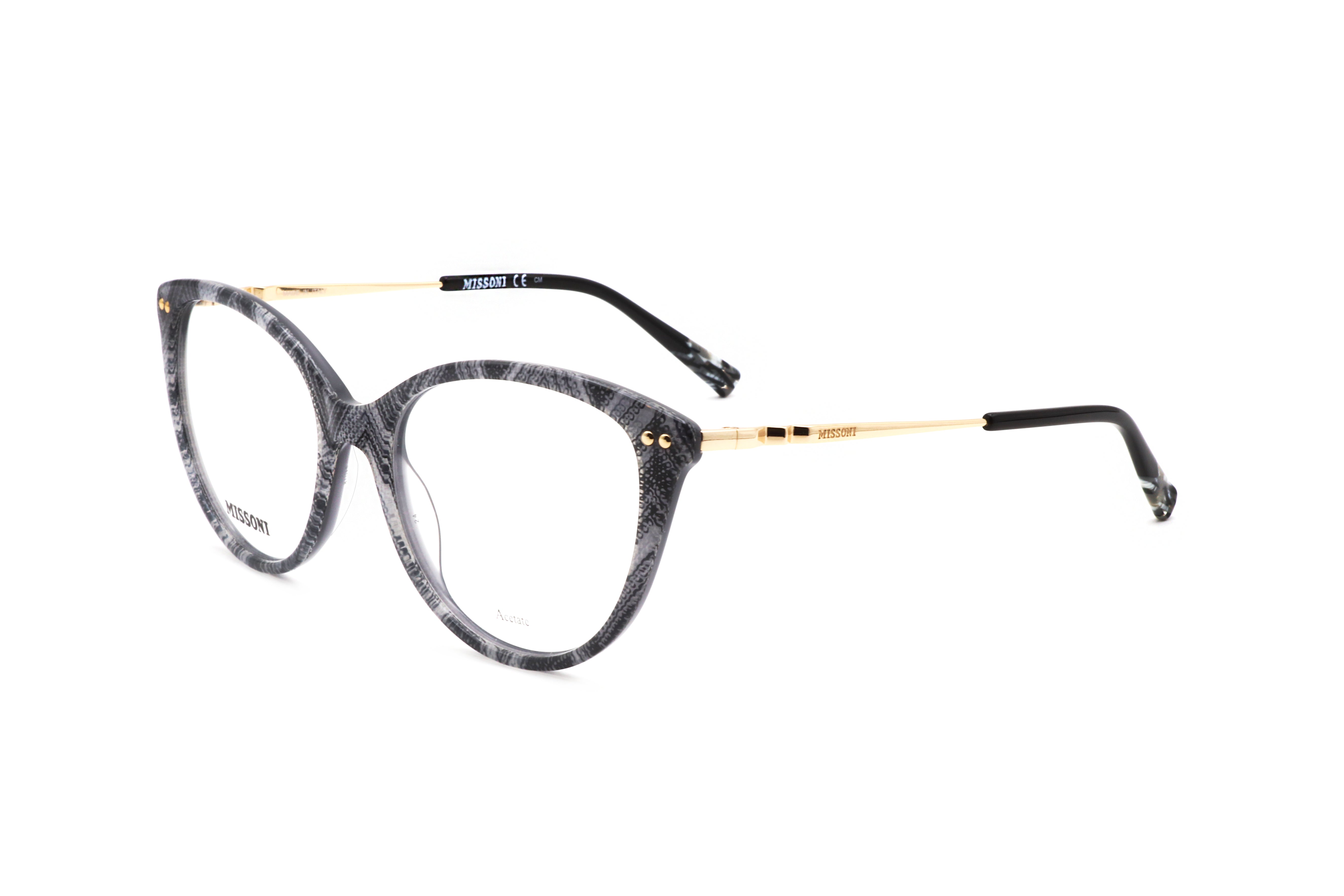 Missoni Woman 54mm White Black Pattern Eyeglasses MIS0109-S37-54