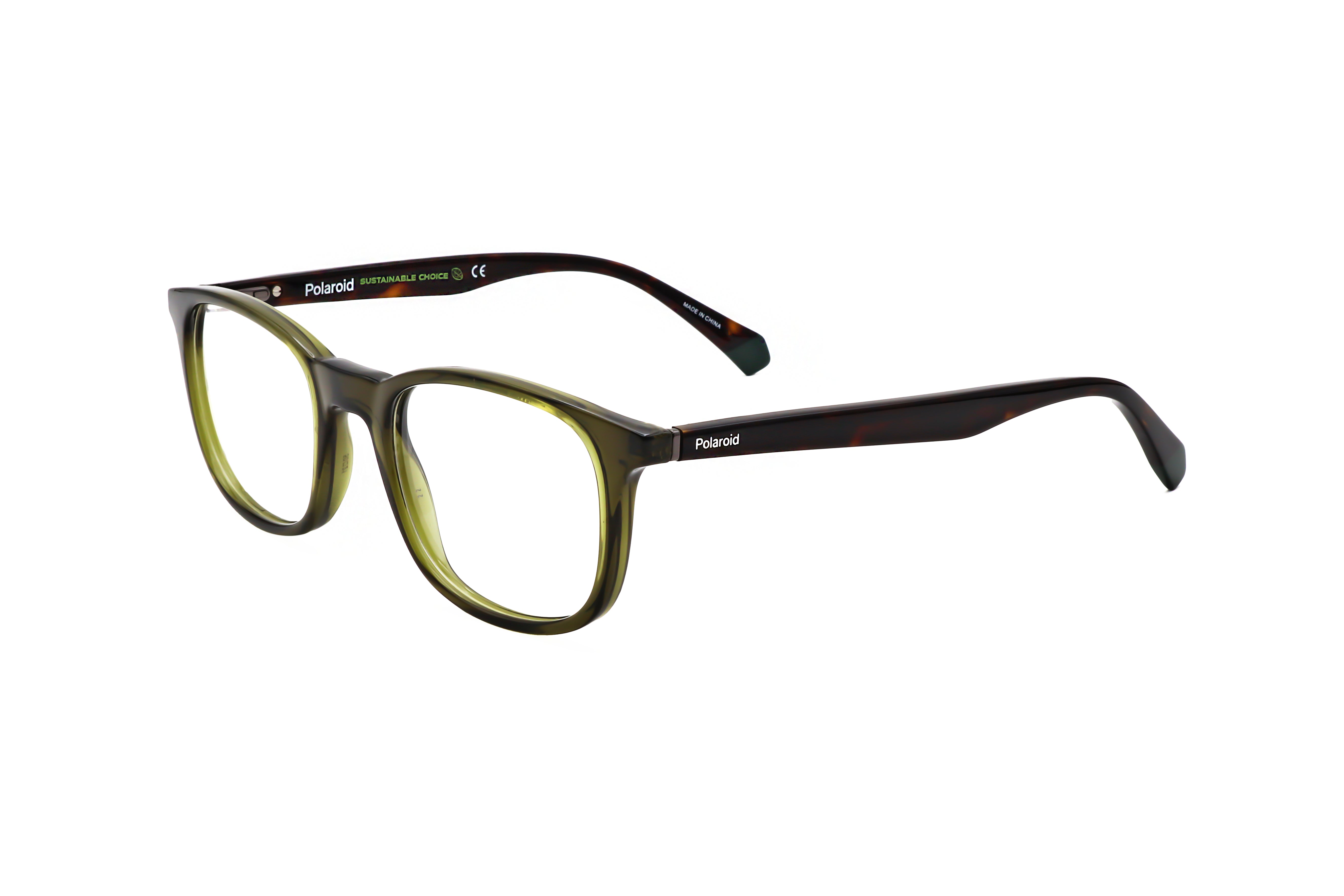 Polaroid Men's 50mm Olive Eyeglasses PLDD424-4C3-50