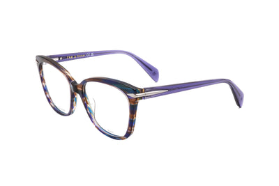 Rag & Bone Women's 54 mm Horn Brown Blue Eyeglasses RNB3077-IWF-54
