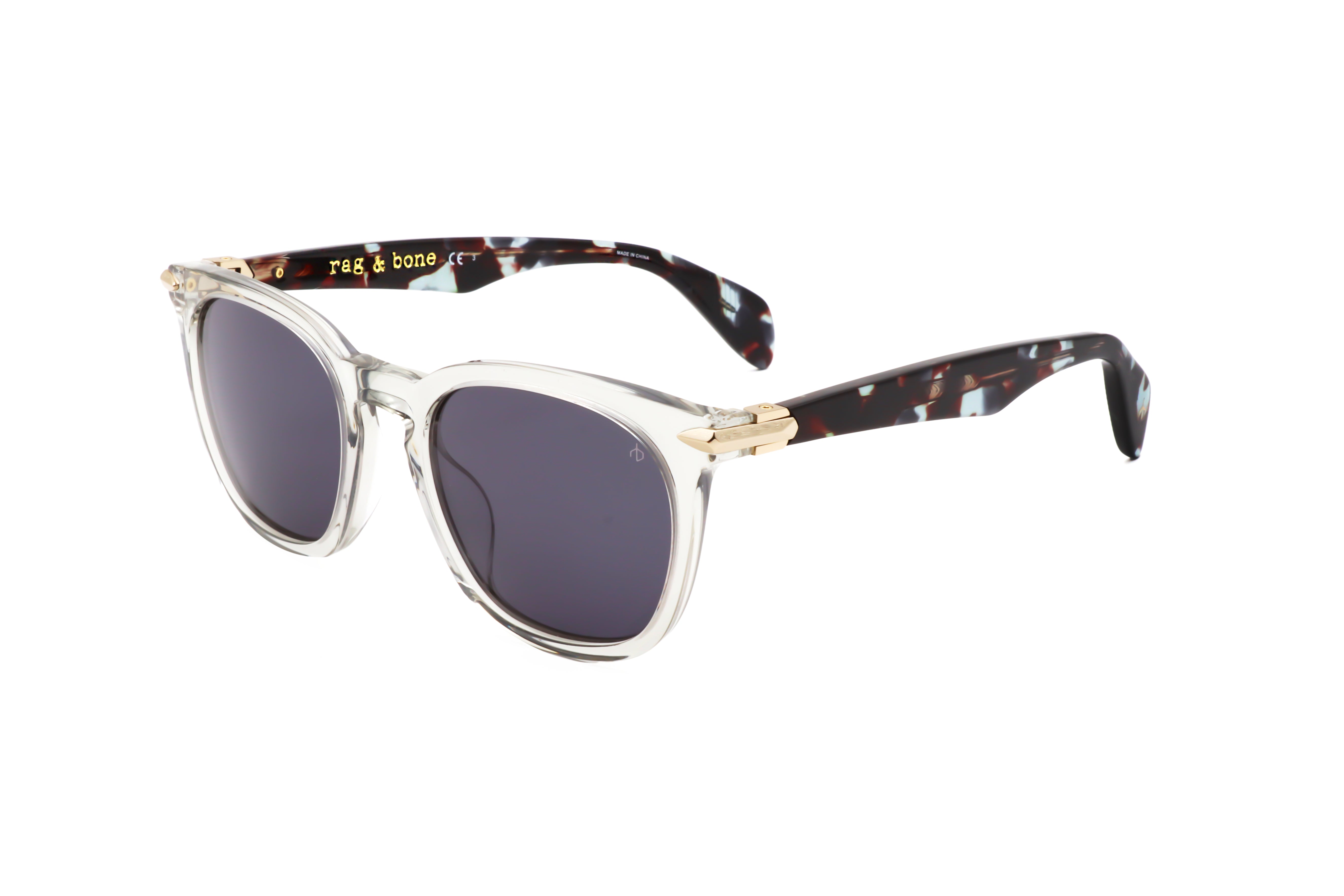 Rag & Bone Men's 50mm Grey Sunglasses RNB5021-S-KB7-50