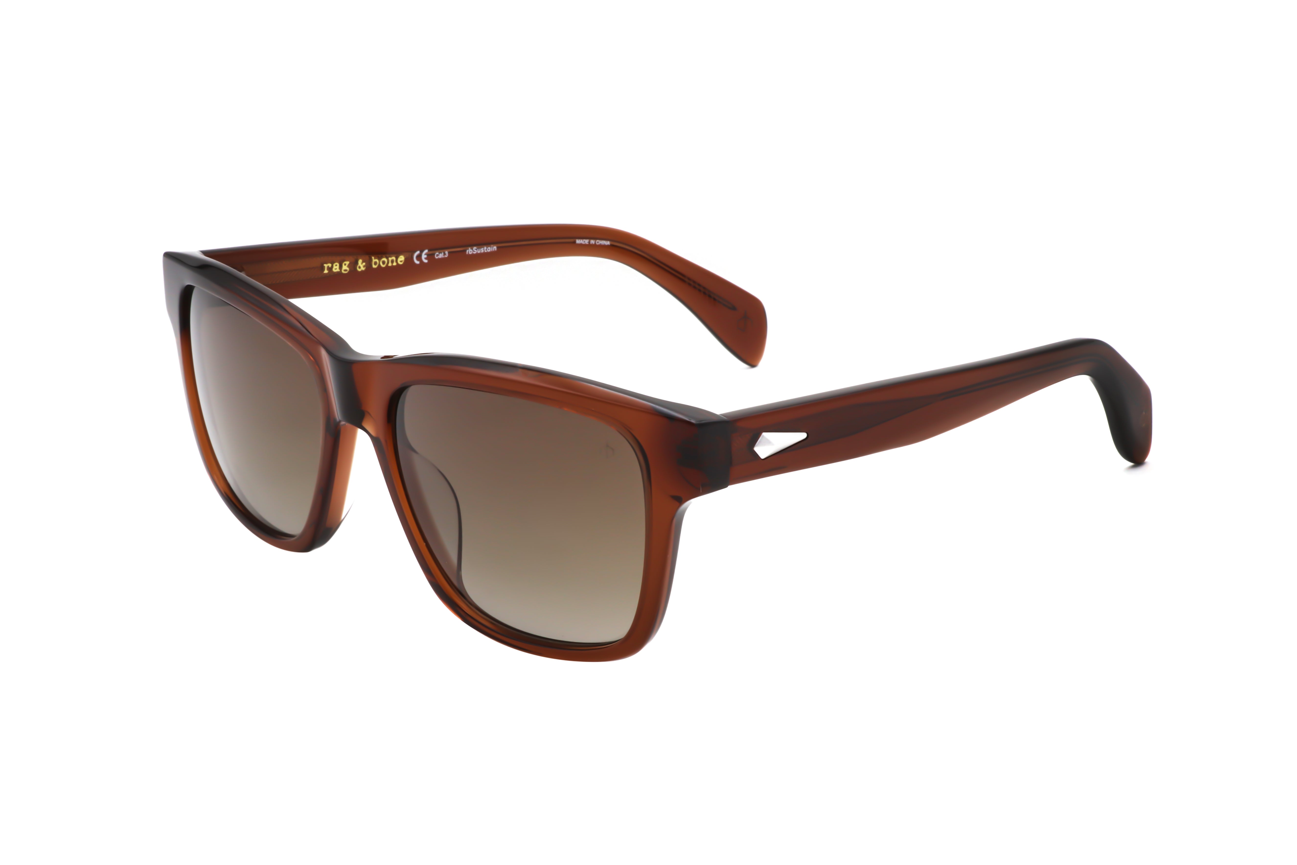 Rag & Bone Men's 54mm Crystal Brown Sunglasses RNB5041-S-FL4-54