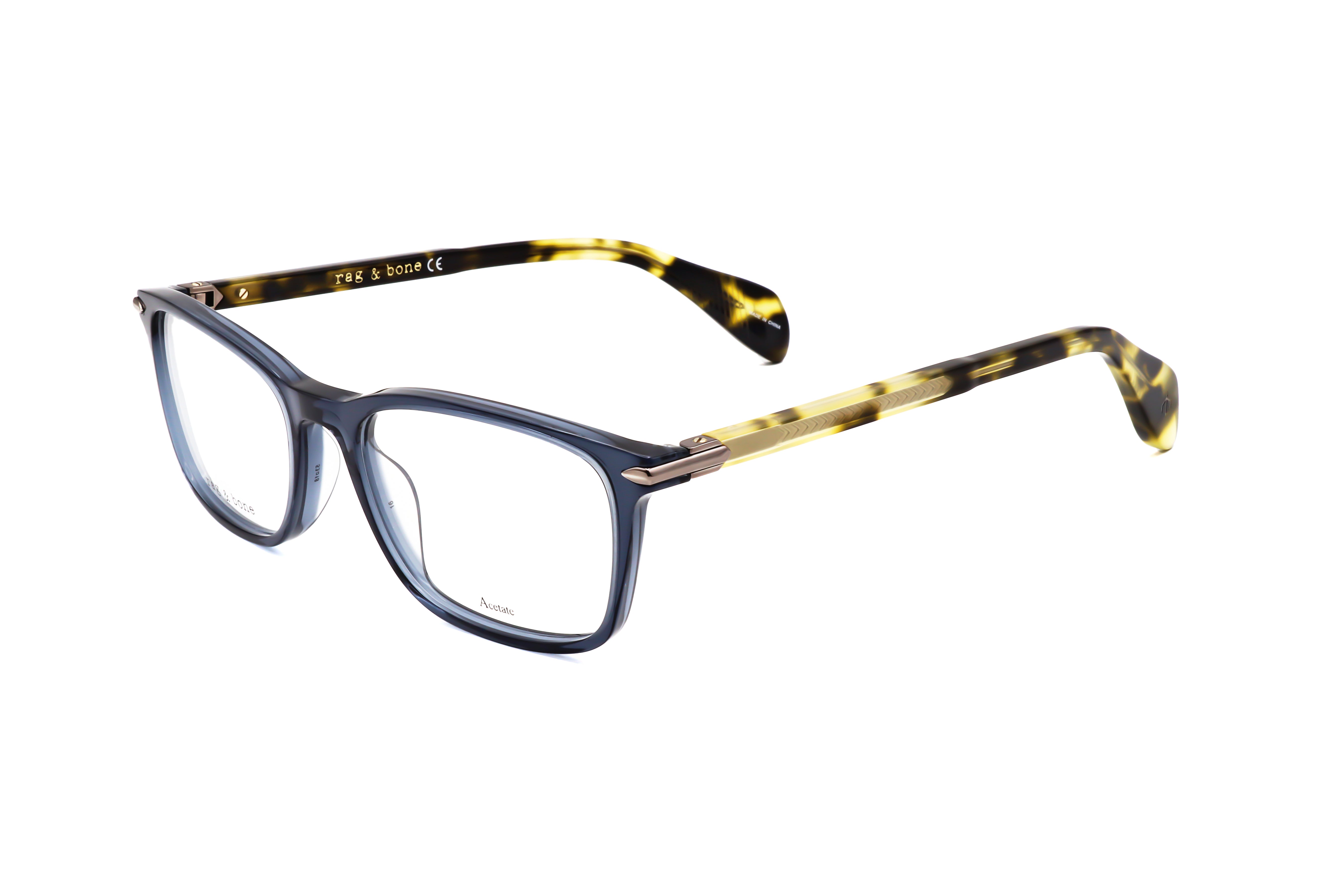 Rag & Bone Men's 53mm Blue Eyeglasses RNB7016-PJP-53