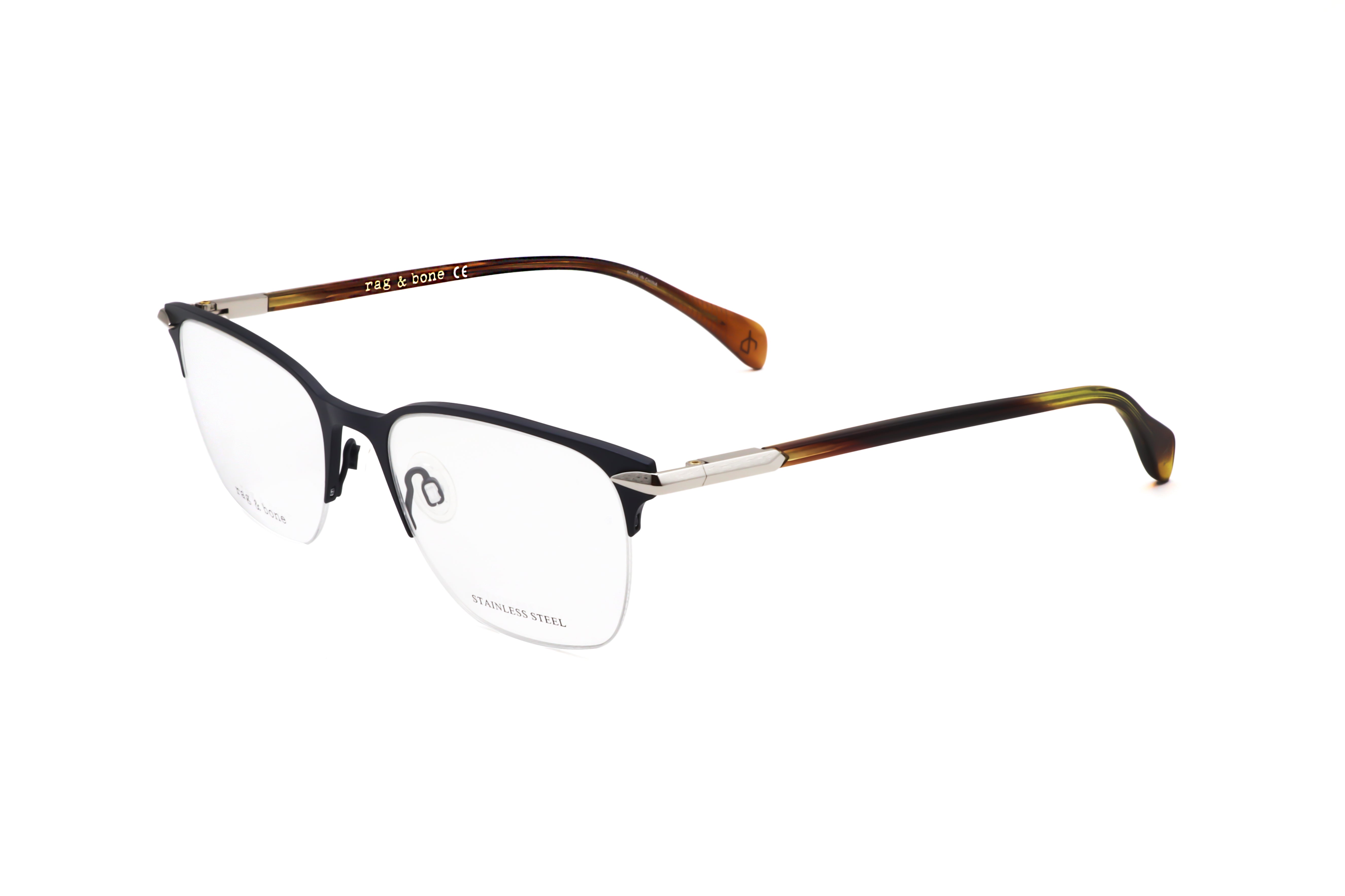 Rag & Bone Men's 53 mm Matte Blue Eyeglasses RNB7029-FLL-53