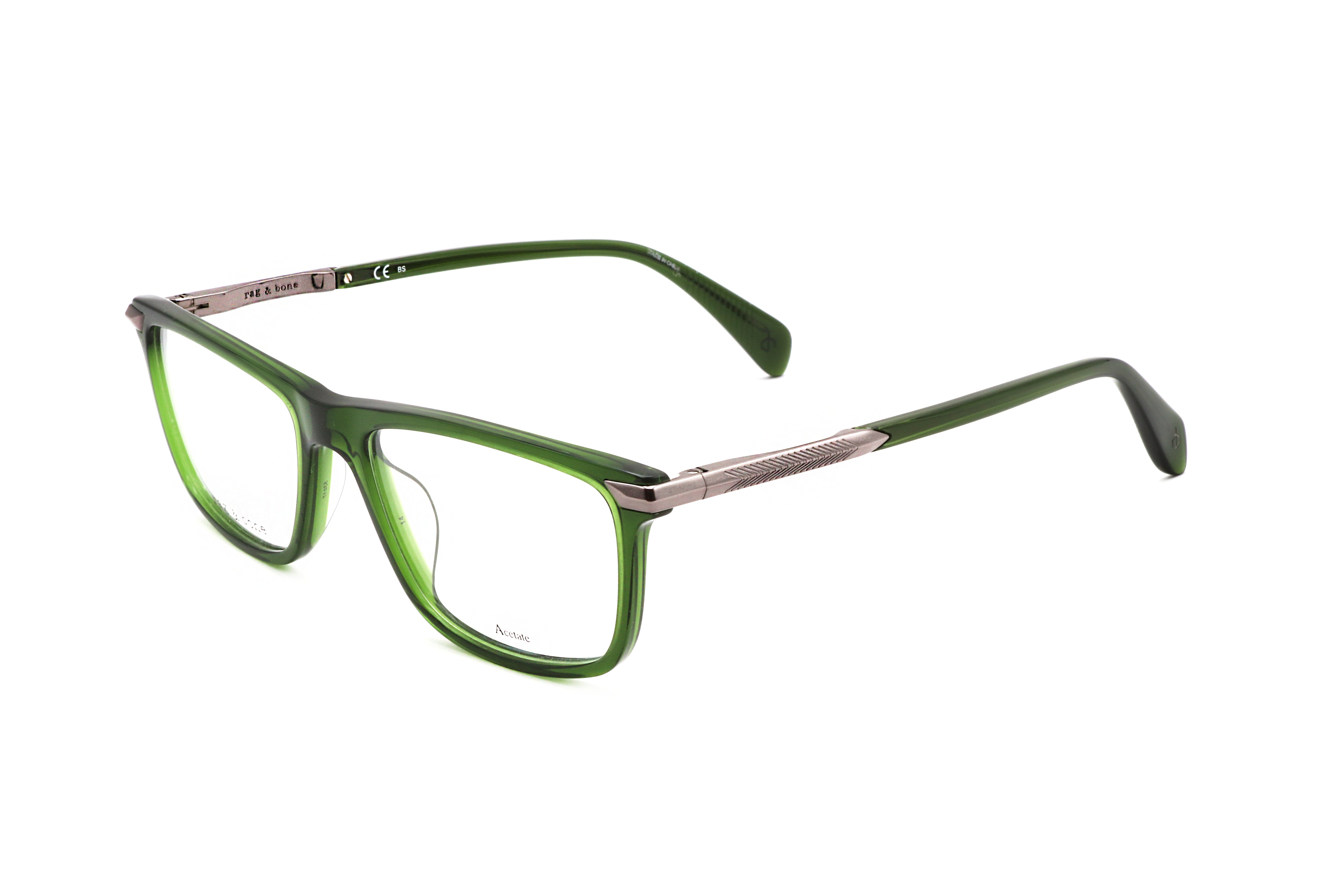 Rag & Bone Men's 53 mm Green Eyeglasses RNB7047-1ED-53