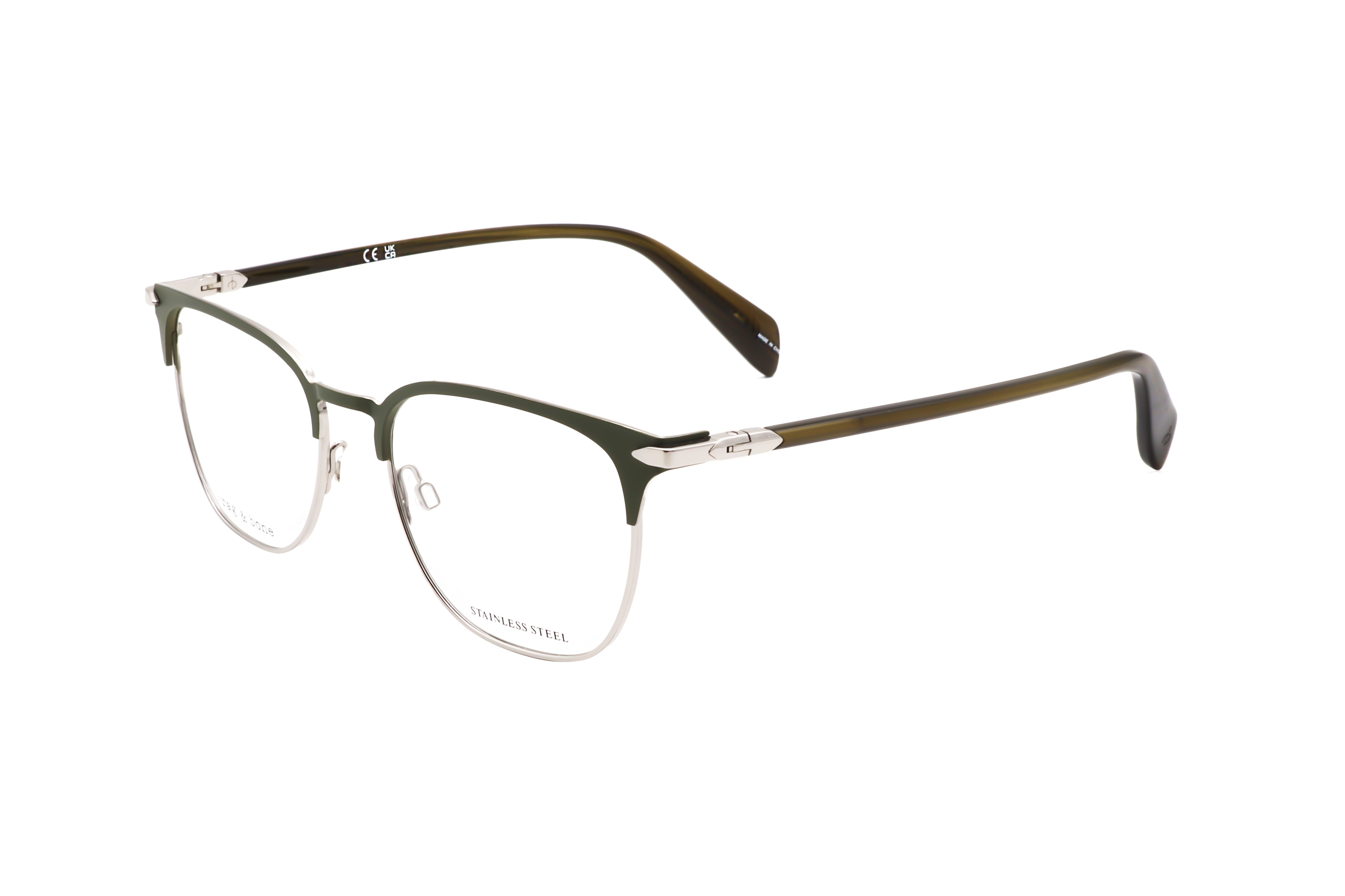 Rag & Bone Men's 53 mm Matte Olive Green Eyeglasses RNB7057-G-SIF-53