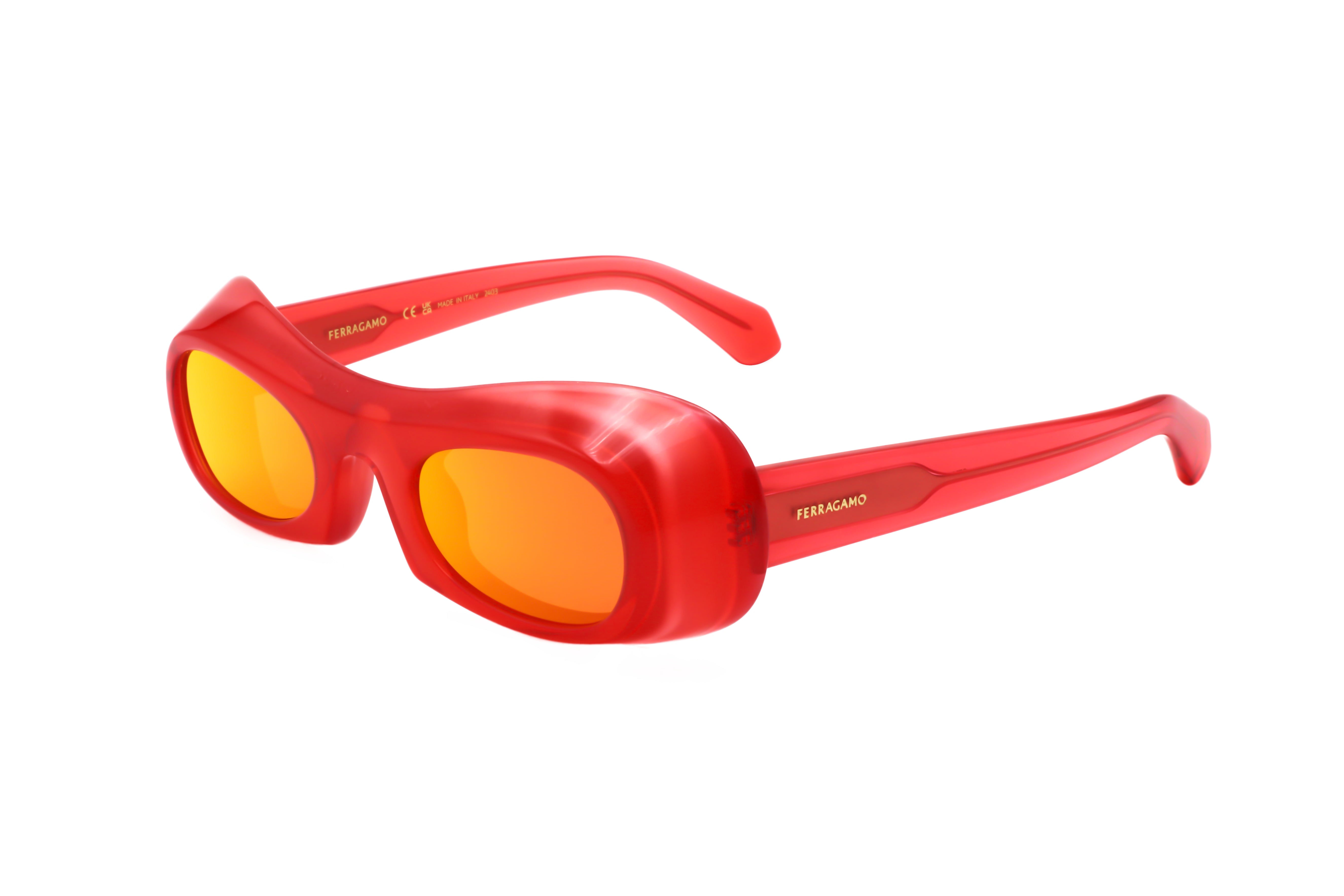Ferragamo Women's 51mm Transparent Red Sunglasses SF2030S-616-51